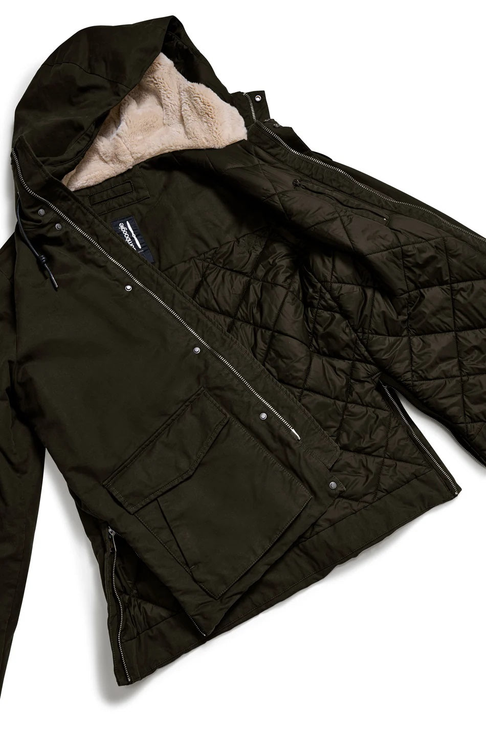 BOMBOOGIE Lightweight Windbreaker Jacket with Removable Hood