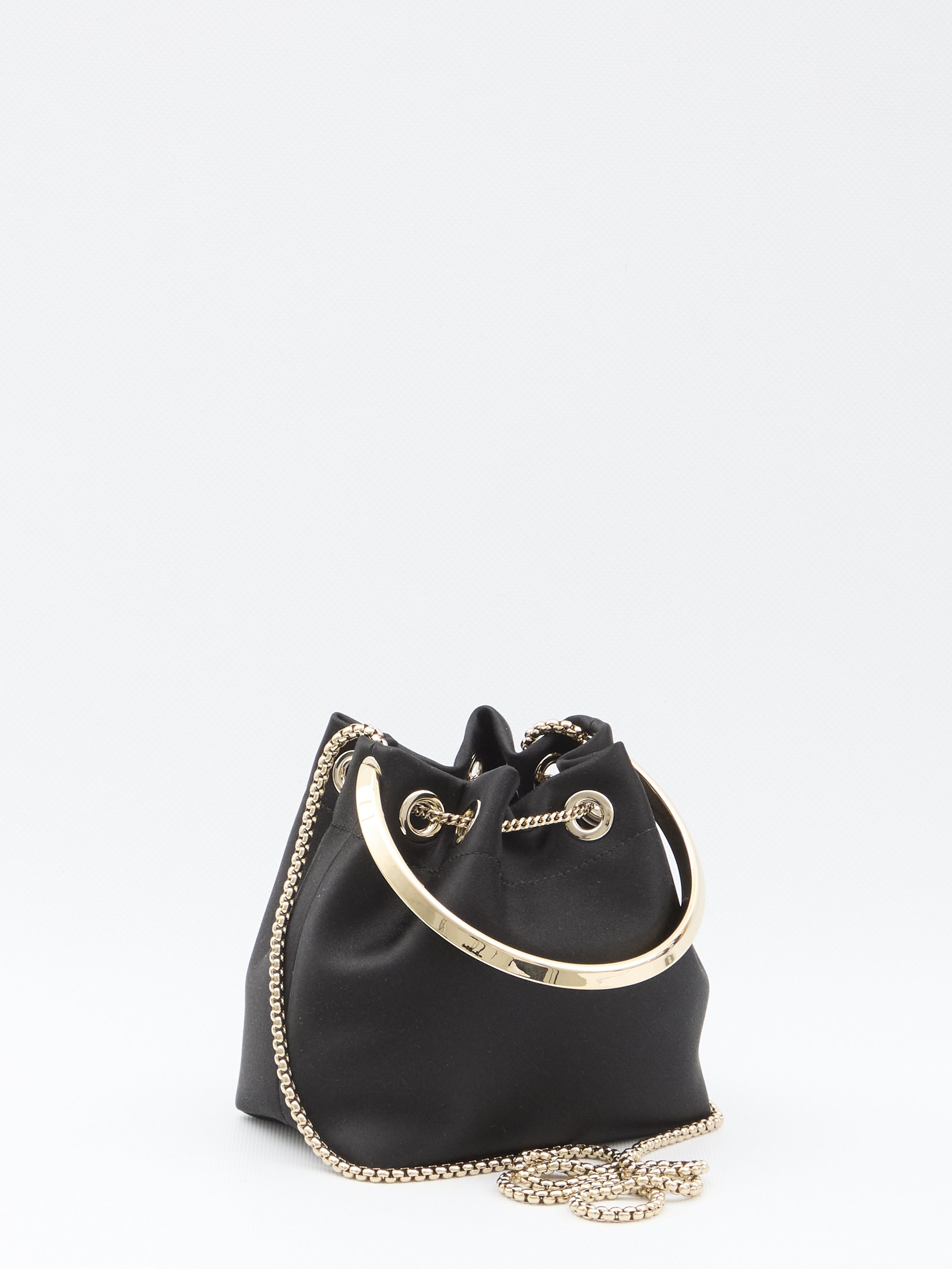 JIMMY CHOO Mini Biker Leather Handbag with Chain Strap