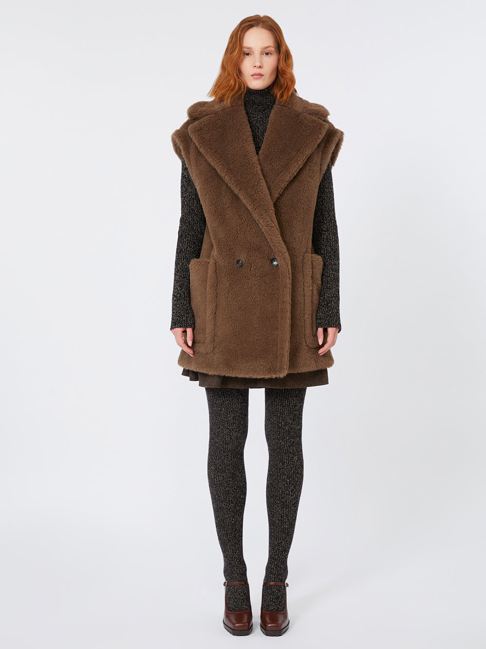 MAX MARA Teddy Vest in Alpaca and Virgin Wool for Women, FW25