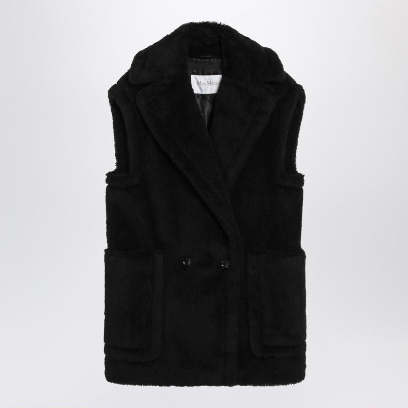 MAX MARA Double-Breasted Teddy Gilet for Women, FW25