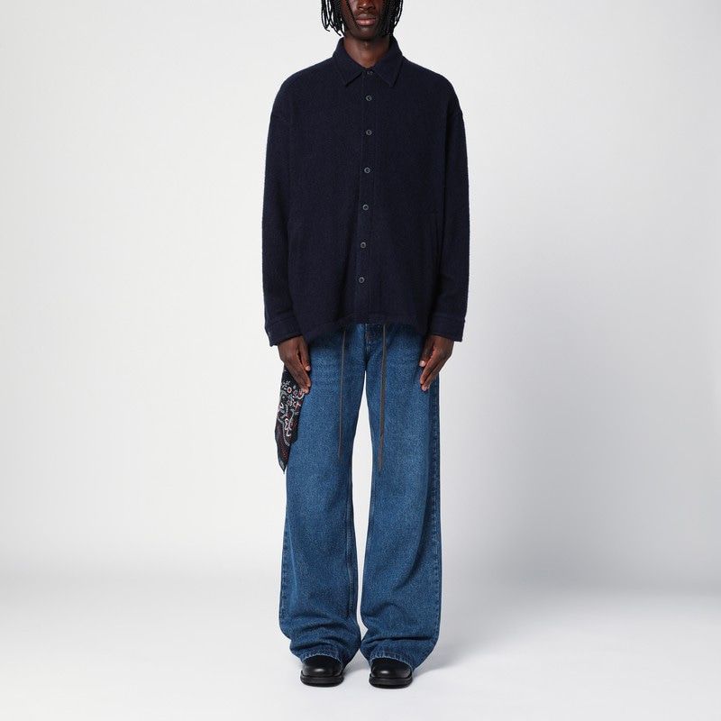 DESTIN Men's Wool Overshirt with Graphic Print