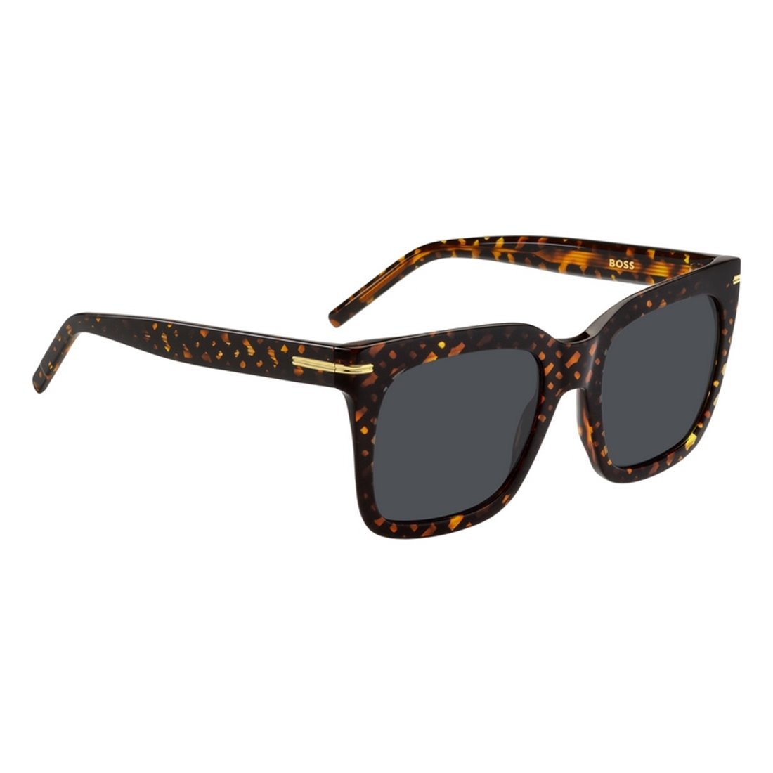 BOSS Chic Women's Havana Pattern Sunglasses