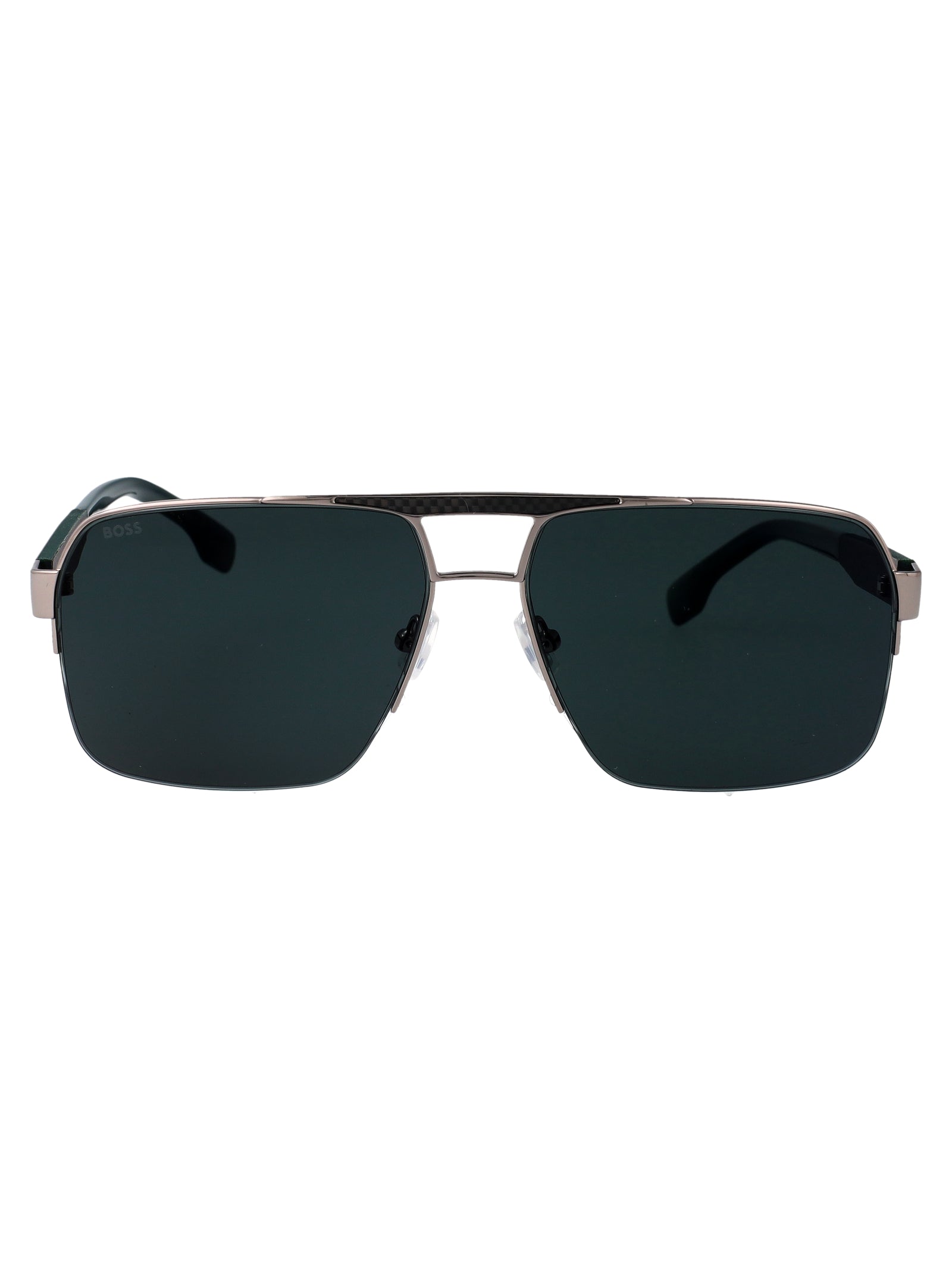 BOSS Ruthenium Stainless Steel Sunglasses for Men