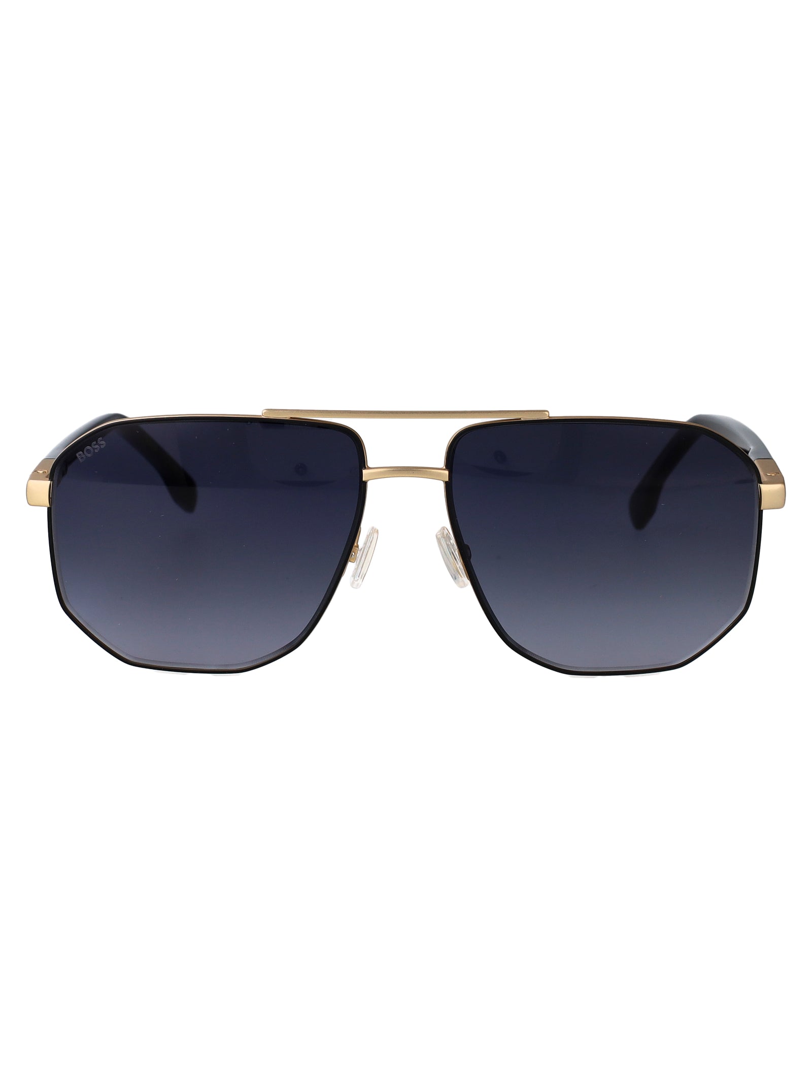 HUGO BOSS Men's Matte Steel Sunglasses