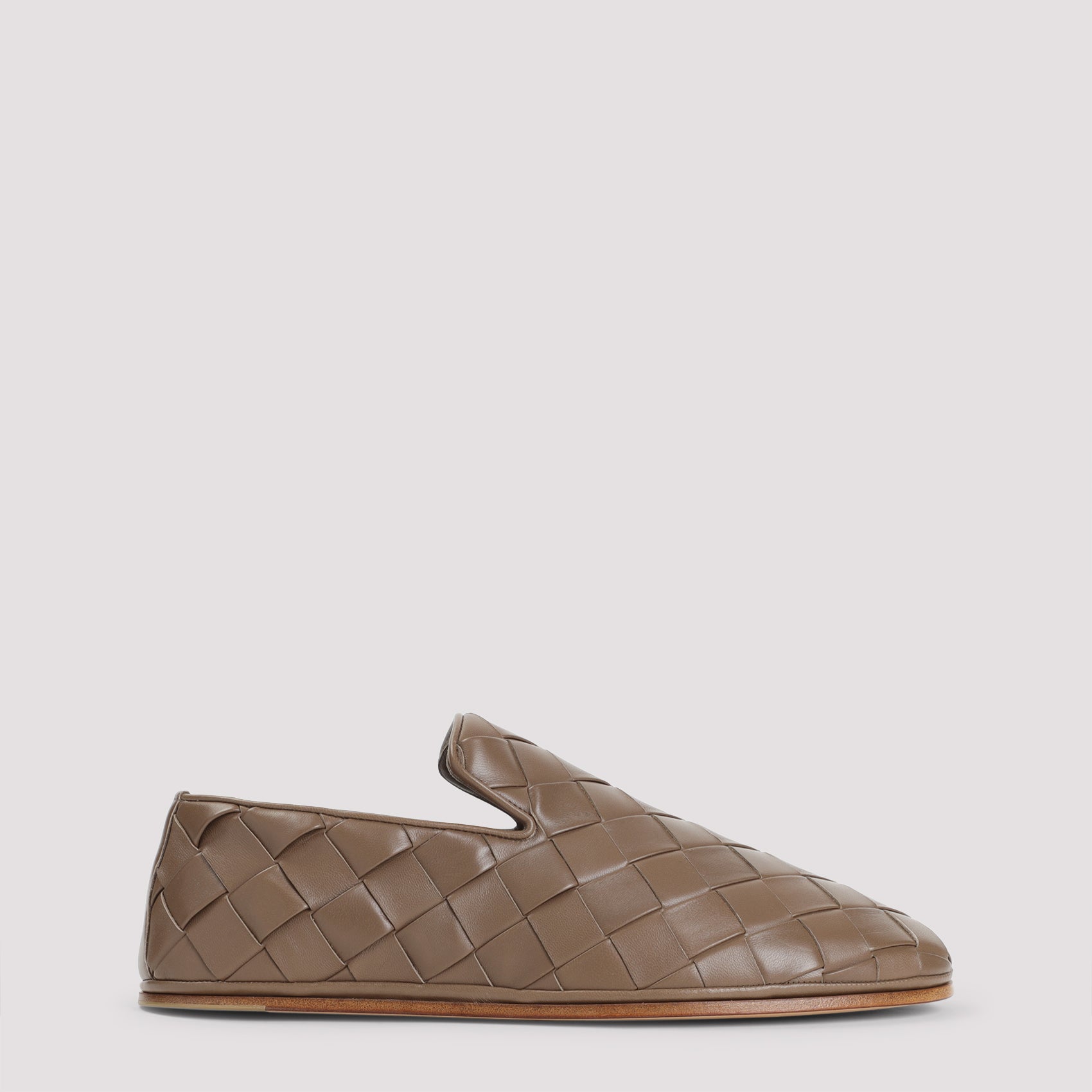 BOTTEGA VENETA Luxury Nappa Leather Slippers for Men - Slip-On Style