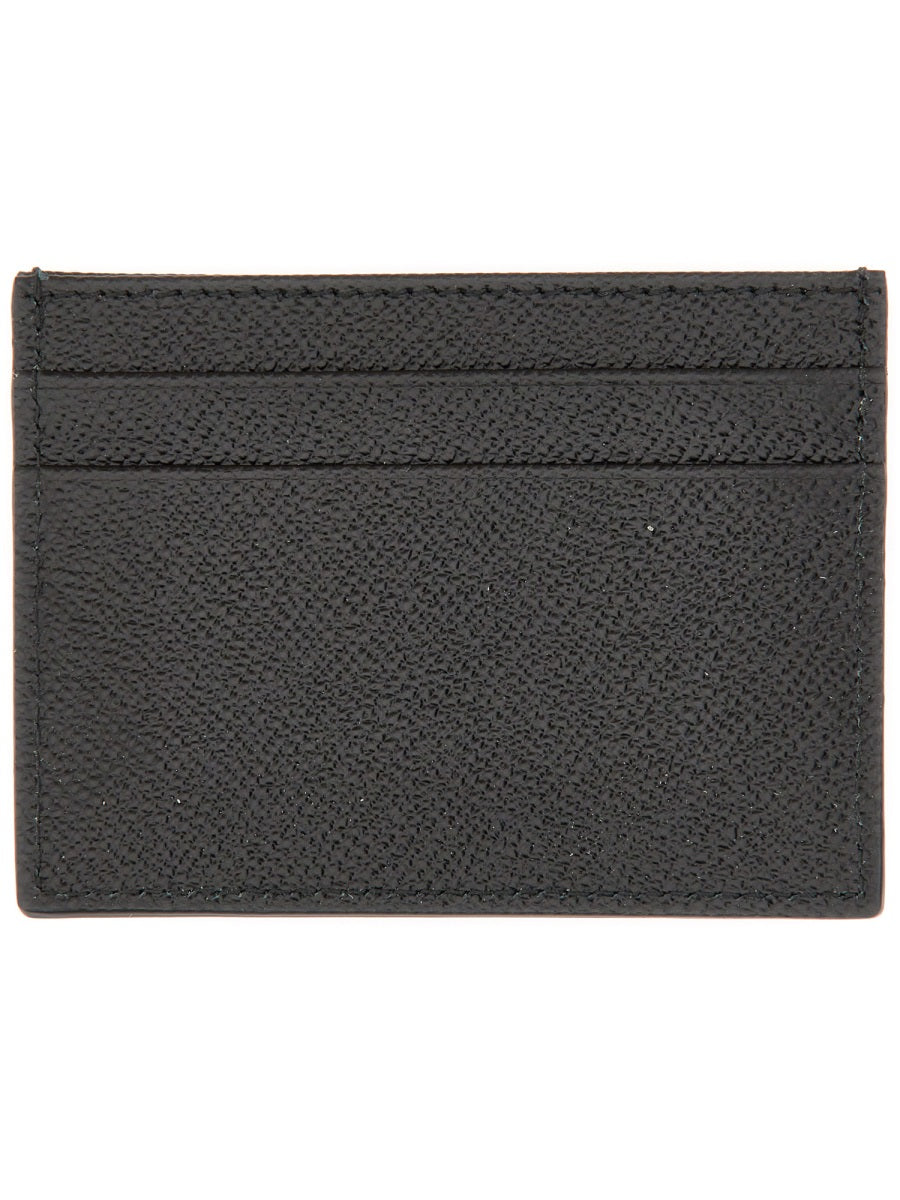DOLCE & GABBANA Mini Calfskin Card Holder with Four Slots
