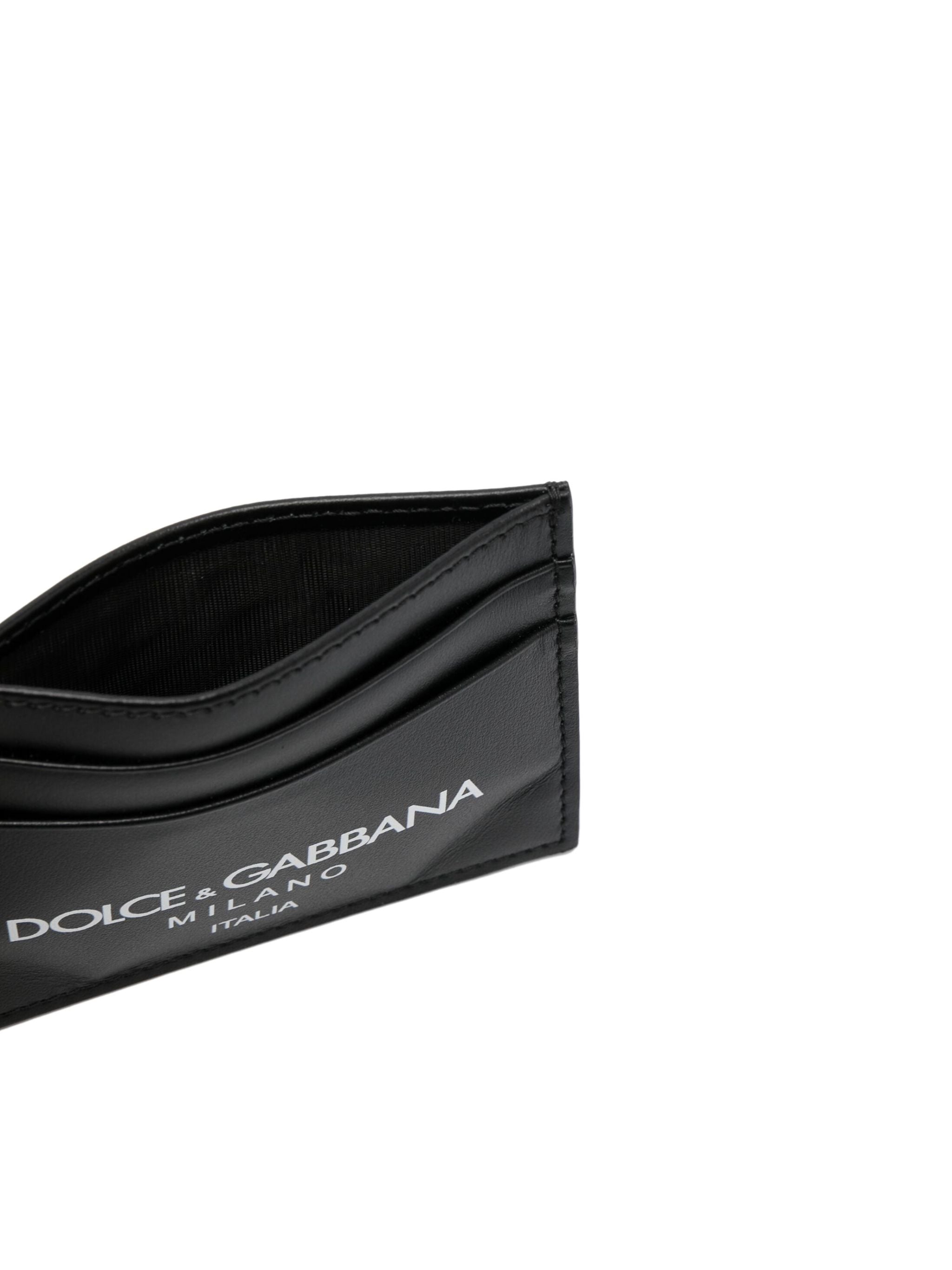 DOLCE & GABBANA Luxurious Mini Leather Card Holder