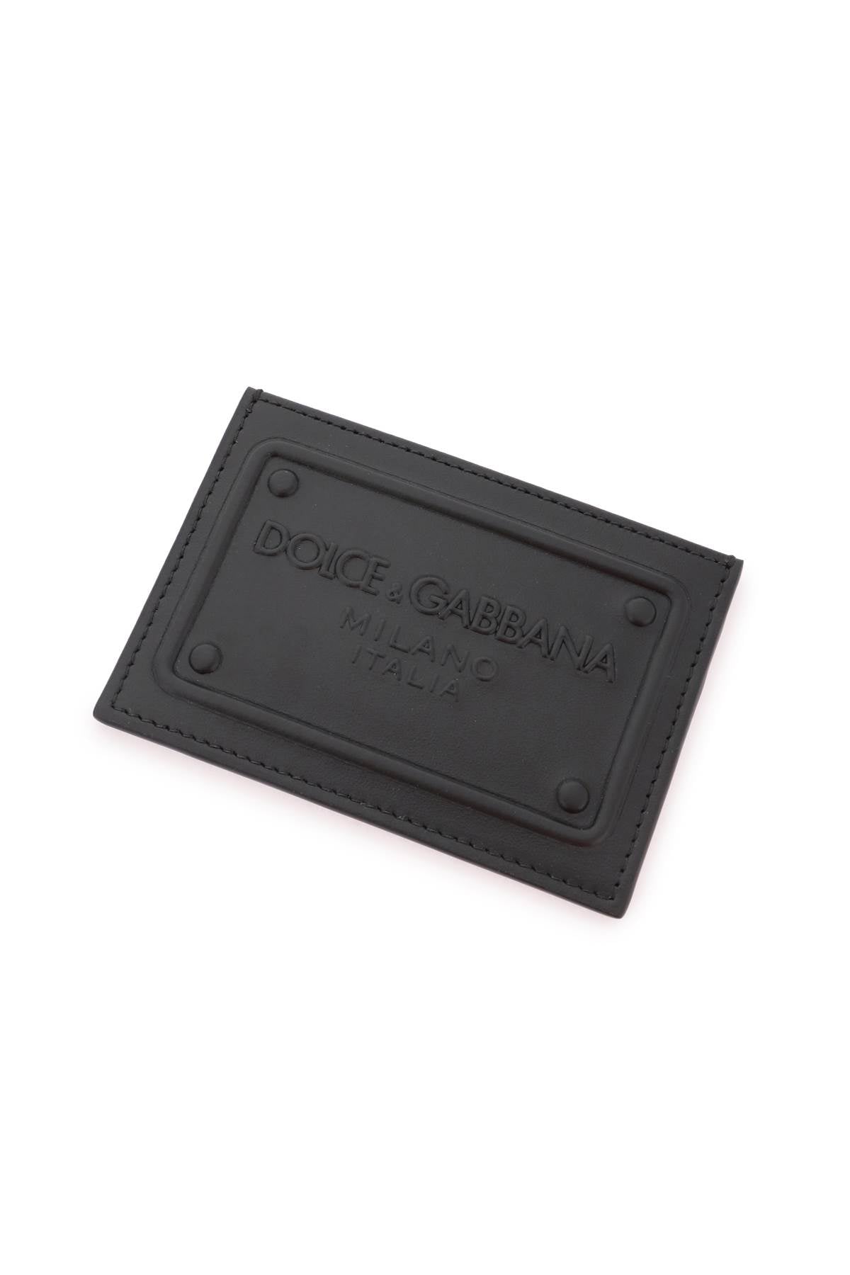 DOLCE & GABBANA Logo Detail Mini Leather Card Holder