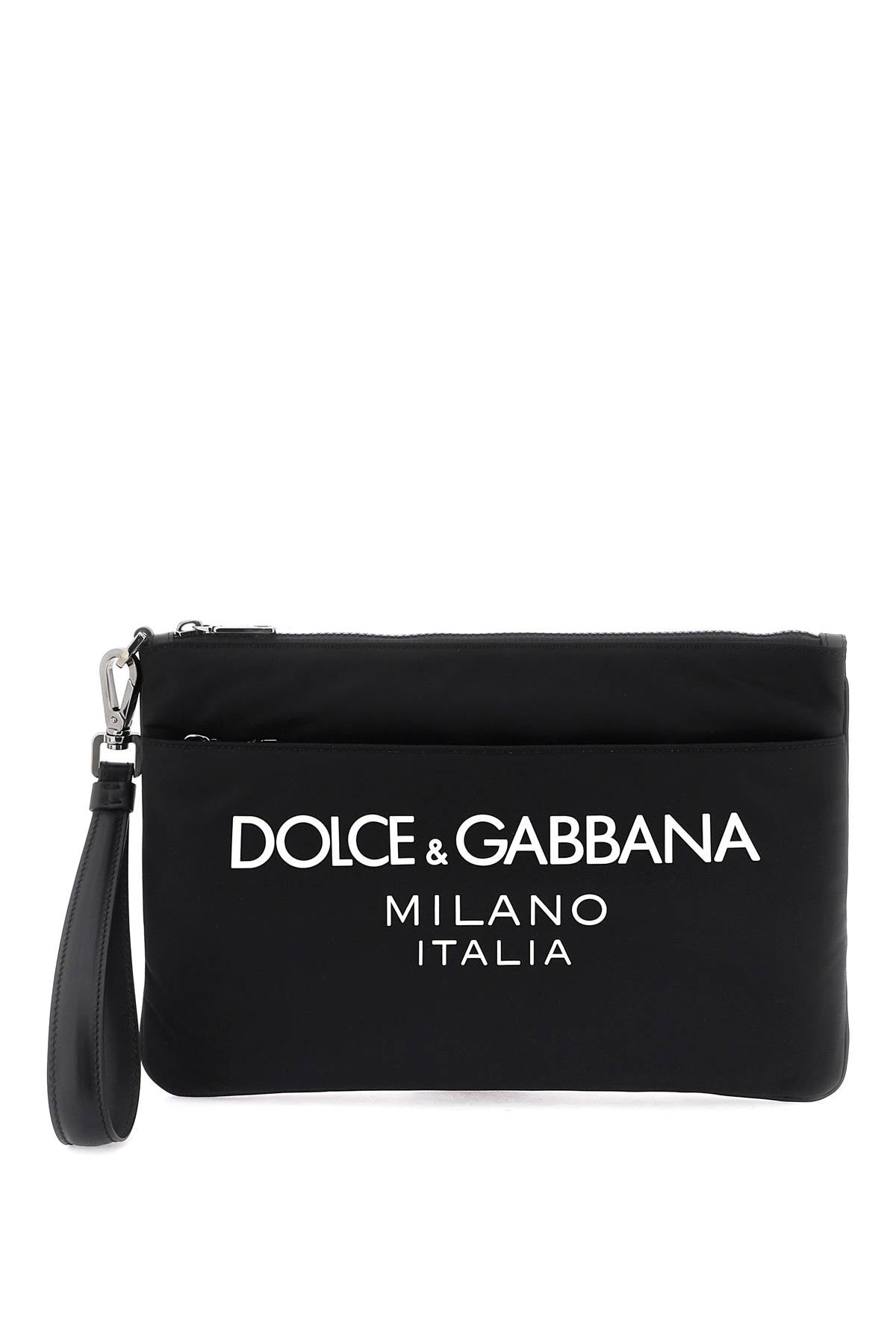DOLCE & GABBANA Nylon Pouch Handbag - 32x22x2 cm
