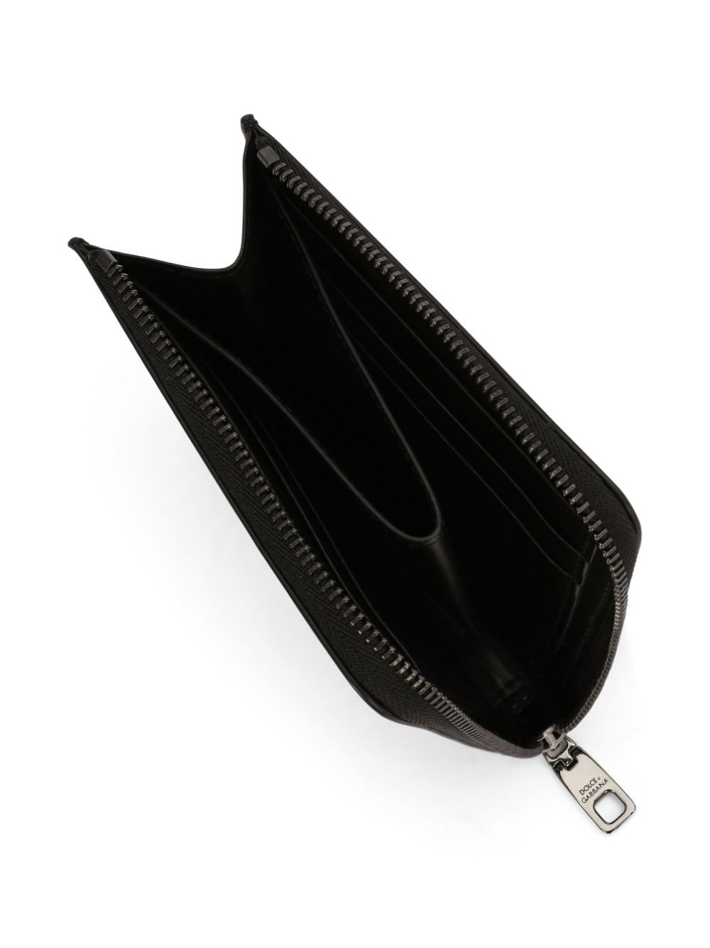 DOLCE & GABBANA Logo Print Leather Mini Wallet