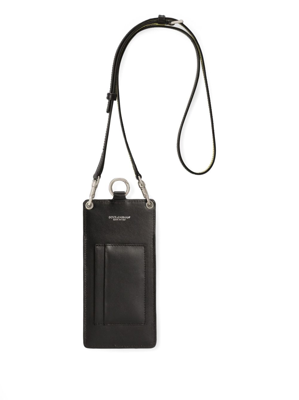 DOLCE & GABBANA Calfskin Mobile Phone Case with Adjustable Neck Strap