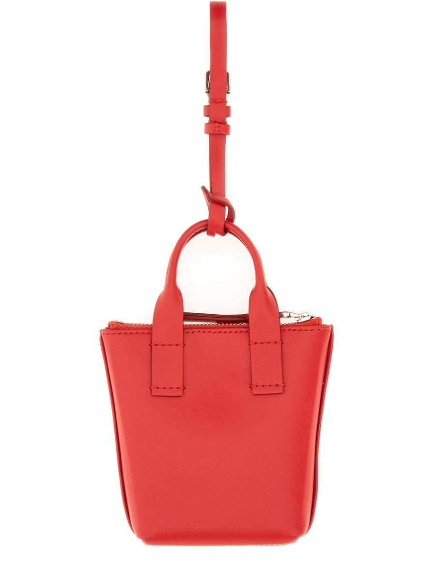 DOLCE & GABBANA Leather Mini Bag Charm for Men