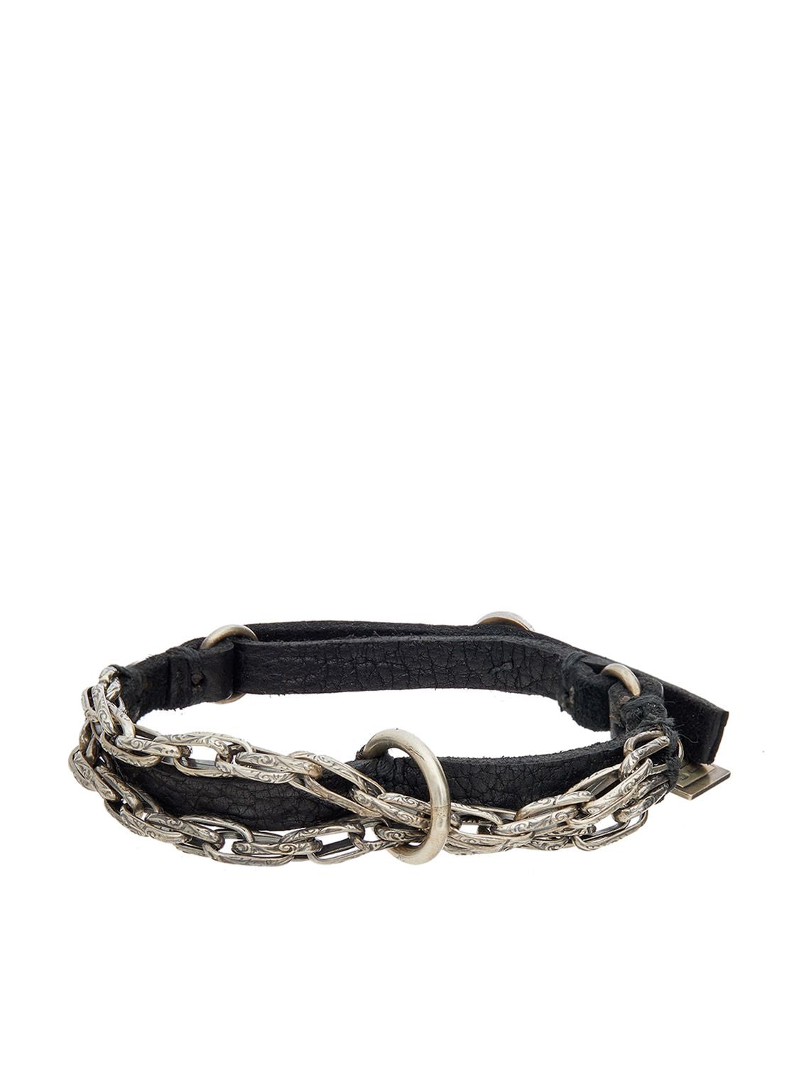 GOTI Genuine Leather Bracelet with Silver 925 - 20cm Length