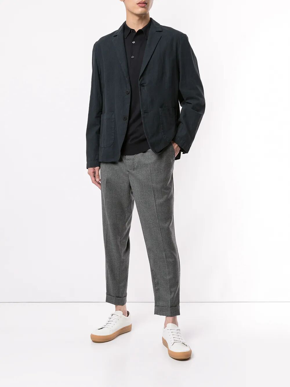 JOHN SMEDLEY Men's Long Sleeve Cotton Shirt