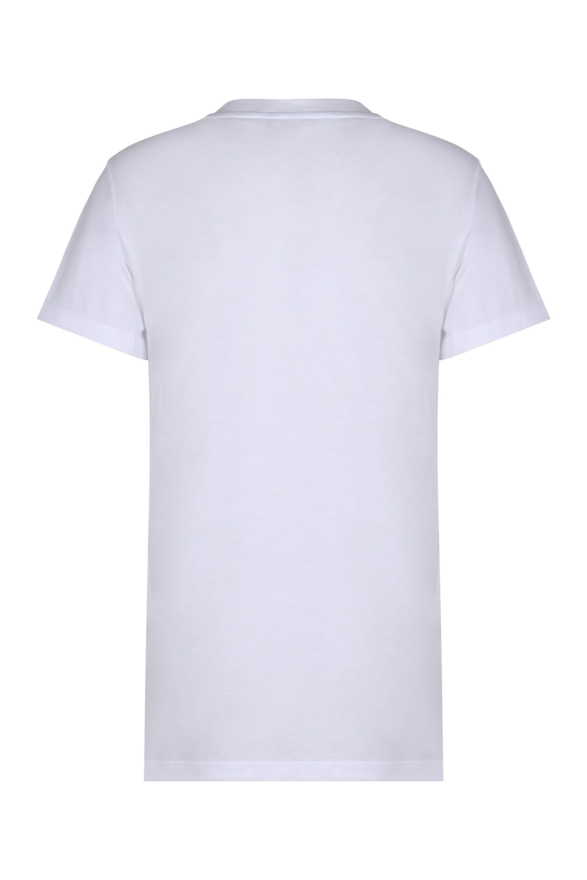 MAX MARA Cotton T-Shirt with Embroidery - Regular Fit