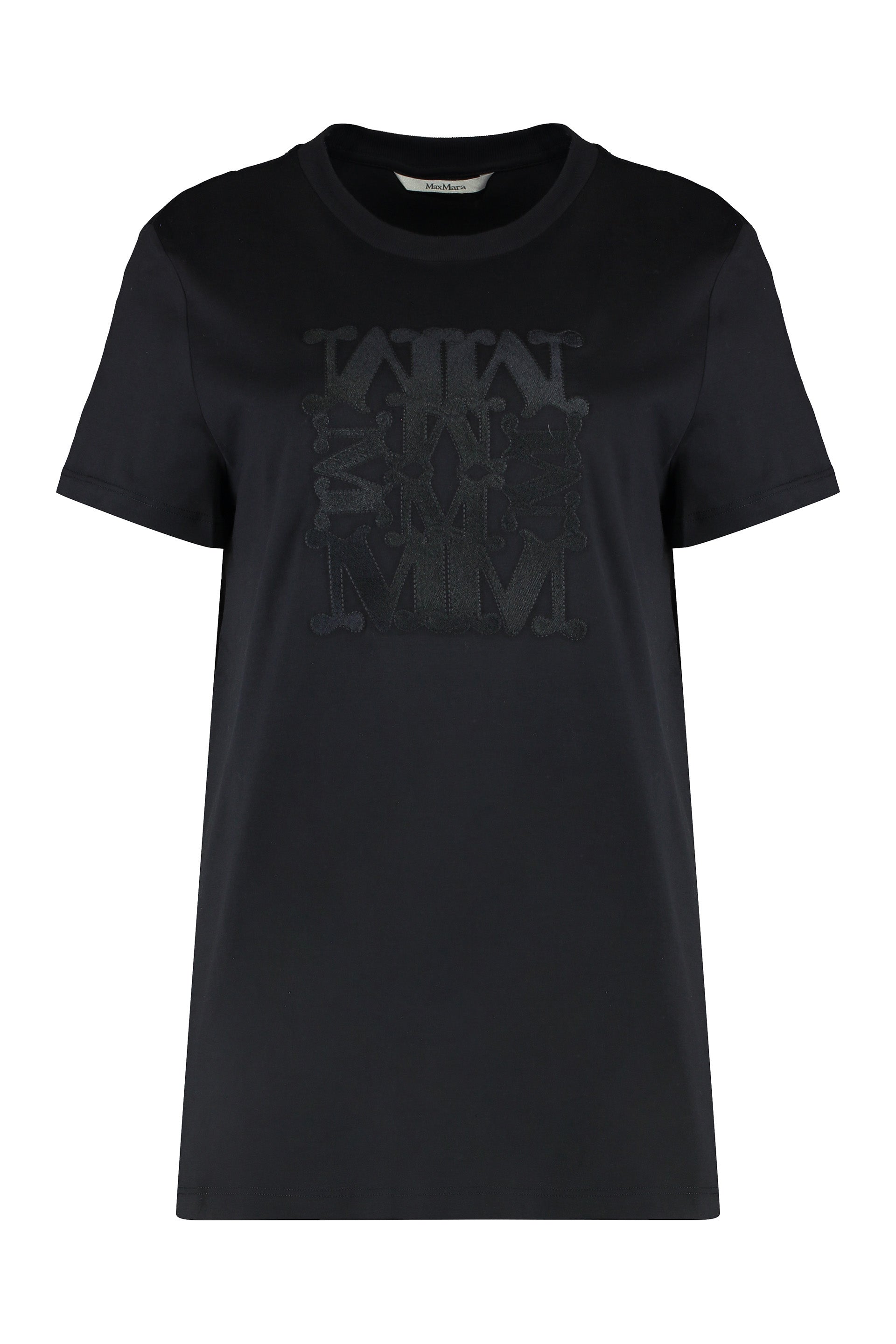 MAX MARA Embroidered Cotton T-Shirt - Regular Fit