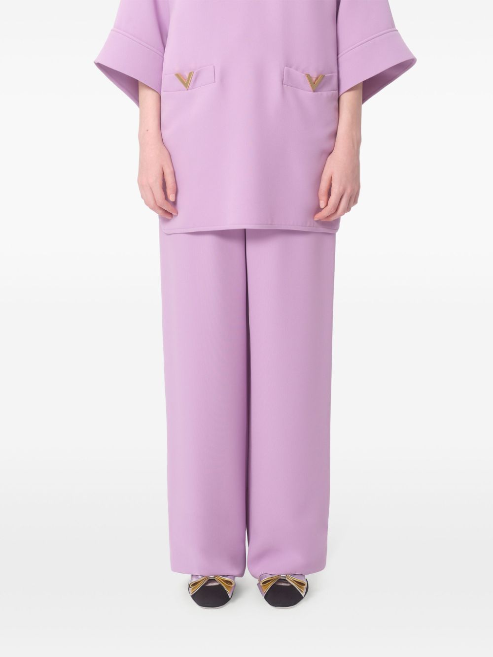 VALENTINO Silk Wide-Leg Trousers for Women