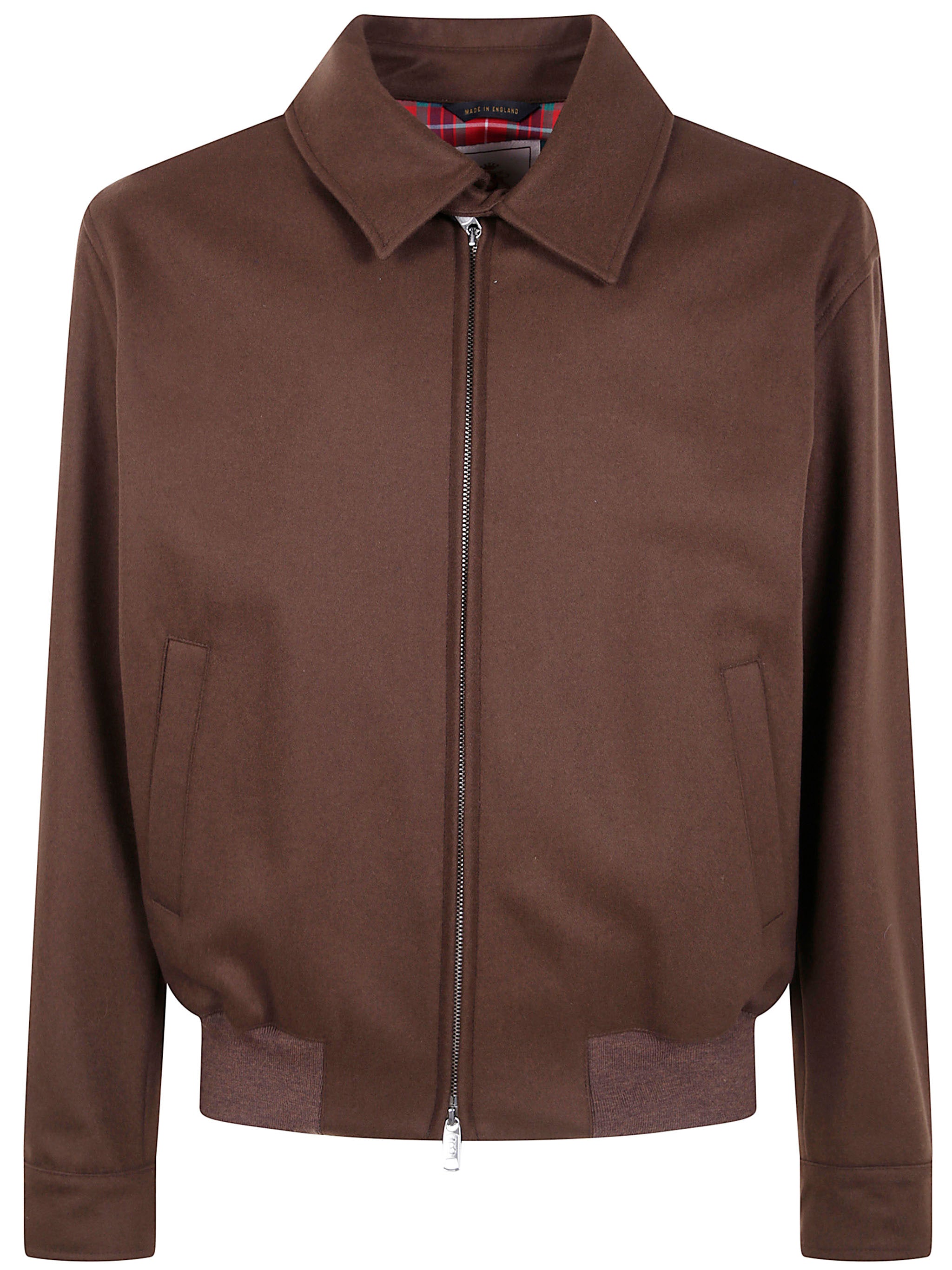 BARACUTA G18 Melton Wool and Cashmere Bomber Jacket