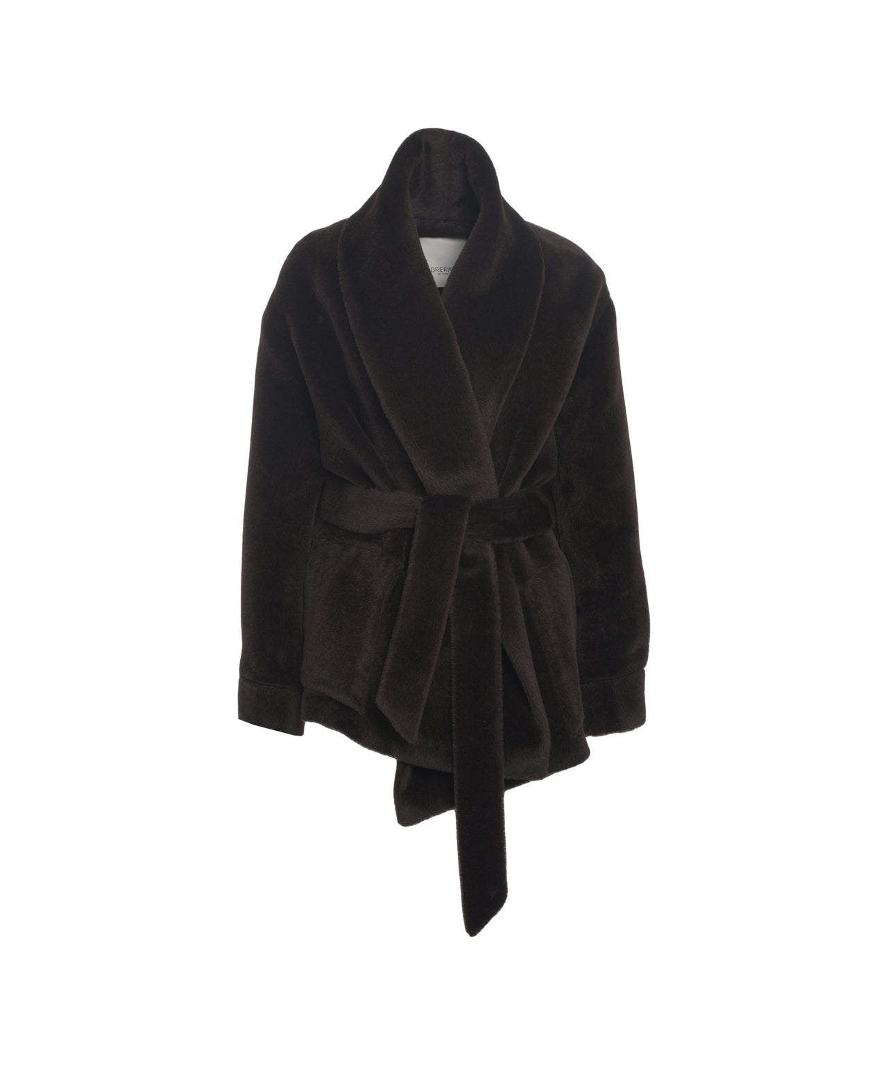 BRERAS Elegant Wrap Jacket with Scarf Collar