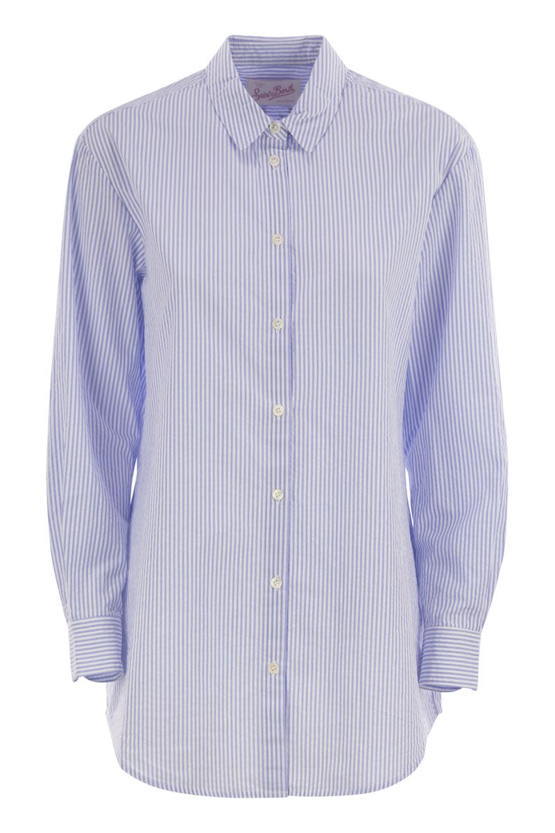 MC2 SAINT BARTH Long Sleeve Striped Shirt for Women