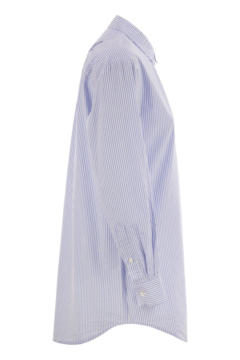 MC2 SAINT BARTH Long Sleeve Striped Shirt for Women