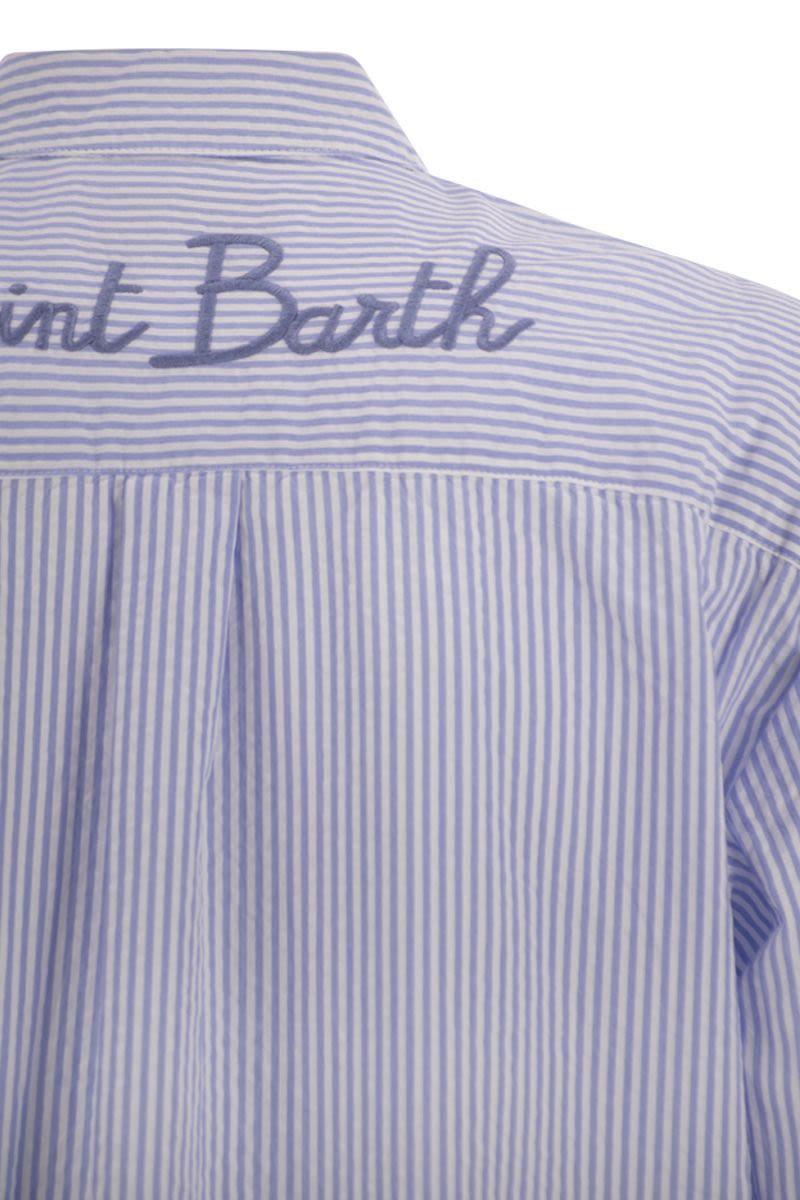 MC2 SAINT BARTH Long Sleeve Striped Shirt for Women