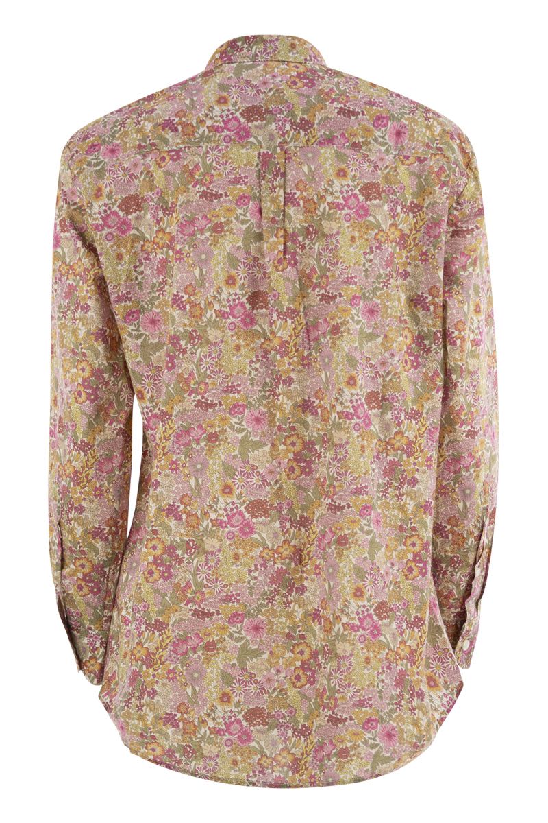 MC2 SAINT BARTH Brigitte Floral Pattern Long Sleeve Shirt