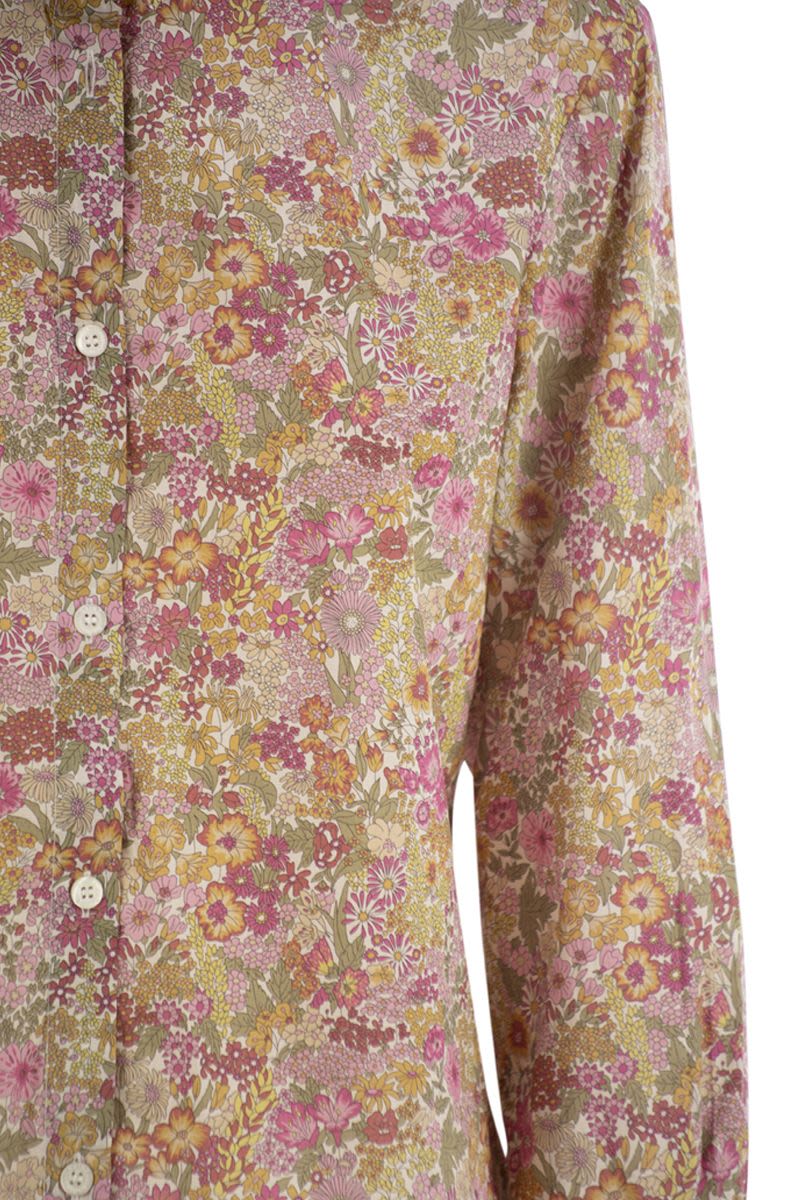 MC2 SAINT BARTH Brigitte Floral Pattern Long Sleeve Shirt