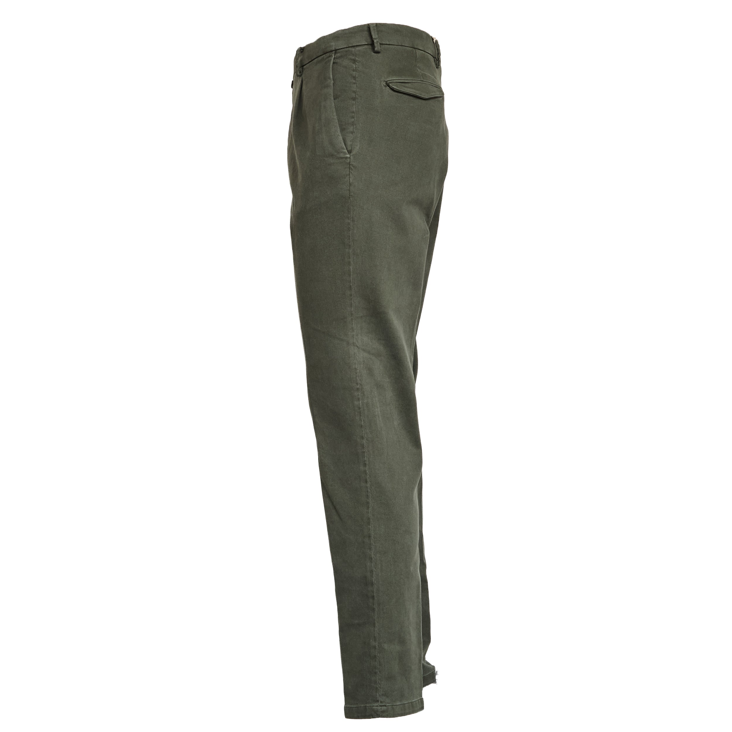 BRIGLIA 1949 Comfort Fit Trousers for Men - Military Green