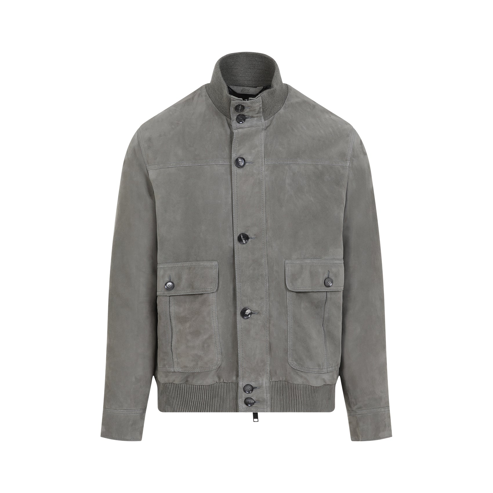 BRIONI Sleek Loden Suede Leather Jacket for Men