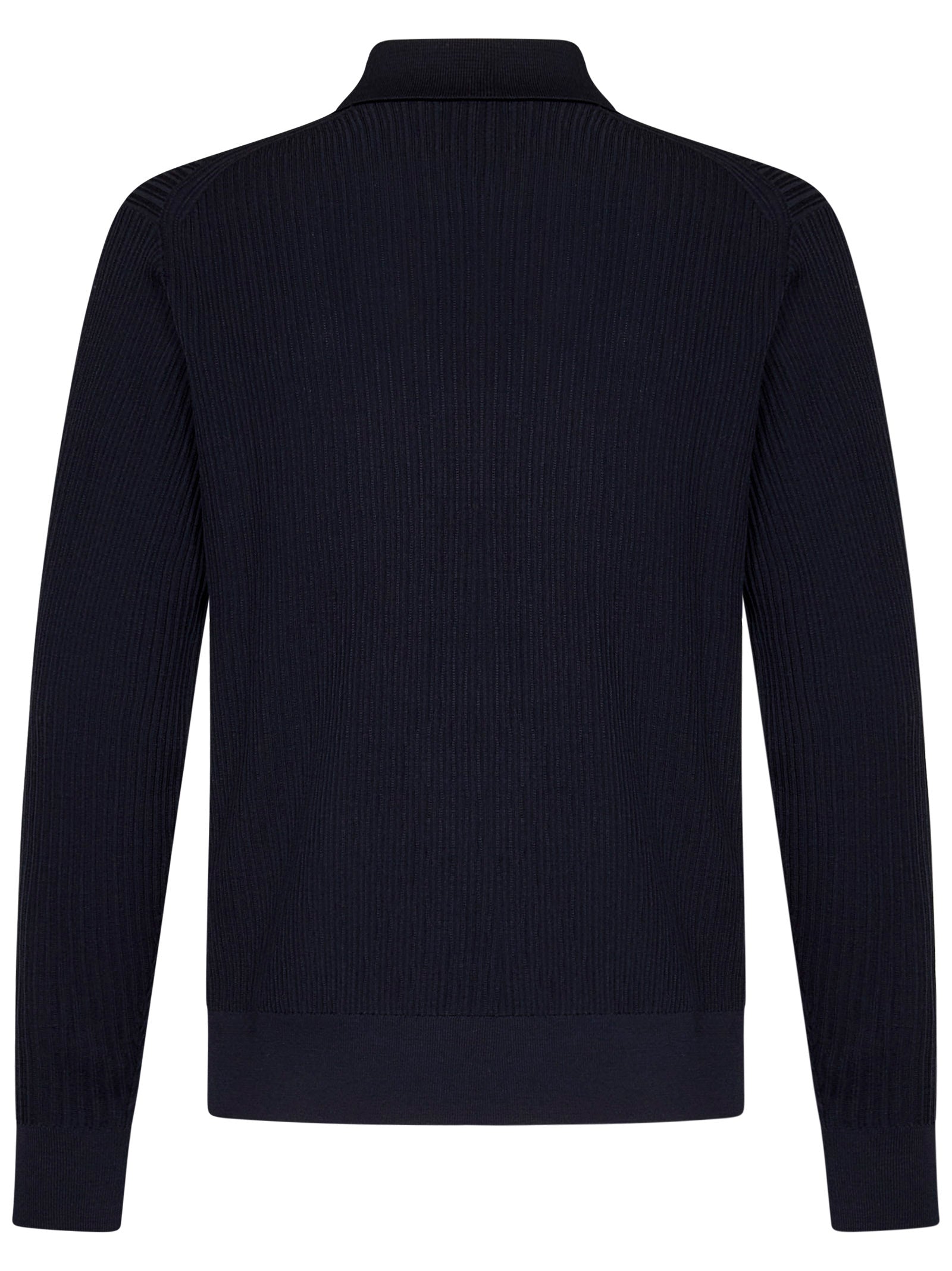 BRIONI Long-Sleeved Polo Shirt - Size 48 IT