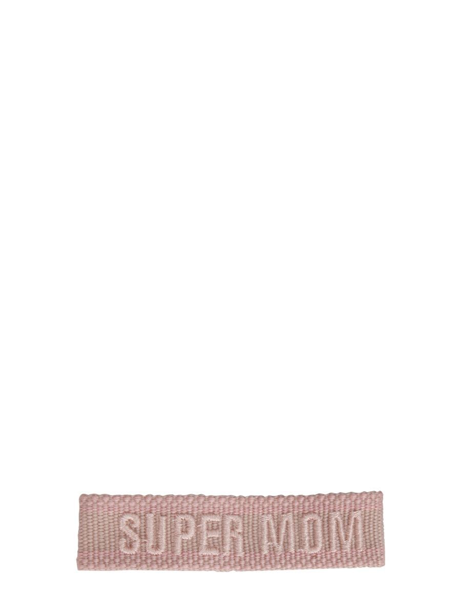 LABEL K Braided Fabric Bracelet - Super Mom