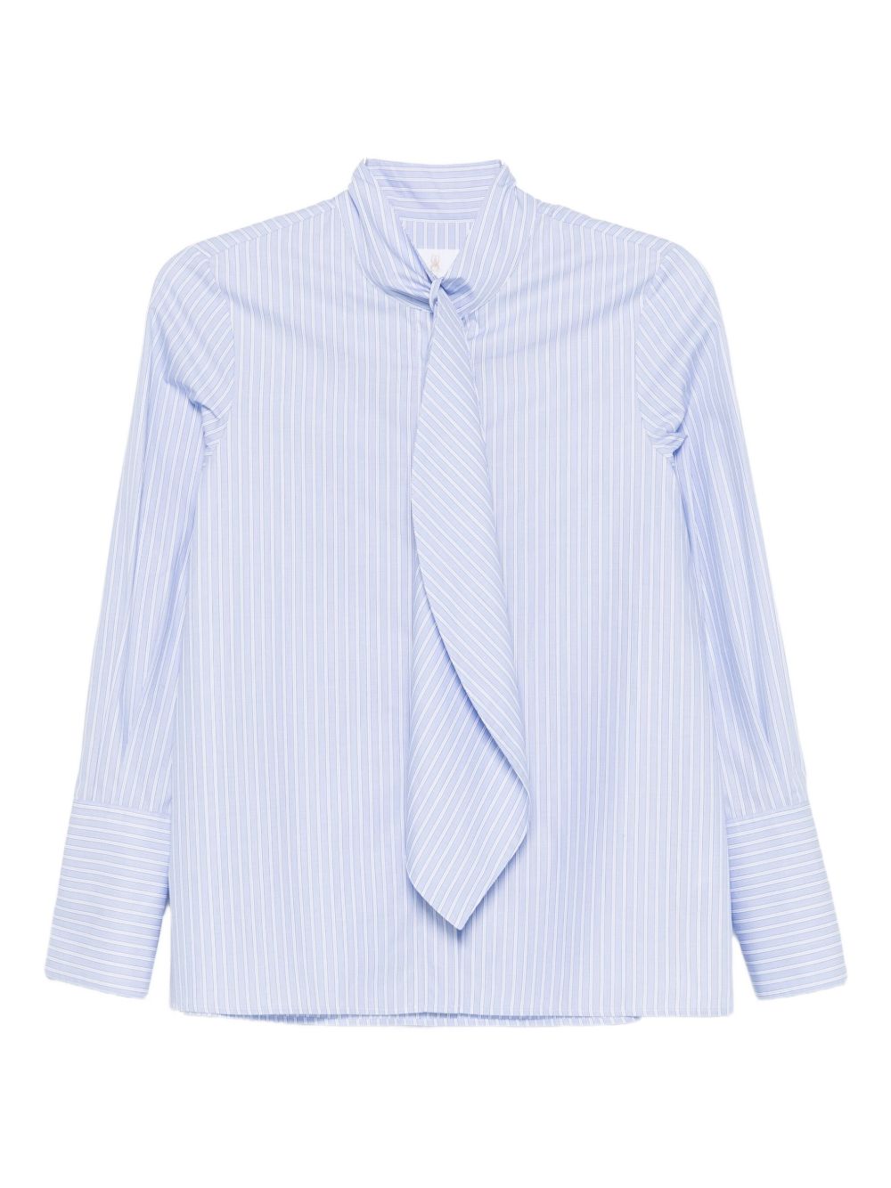 TRAME AUREE Tie Neck Long Sleeve Shirt for Women