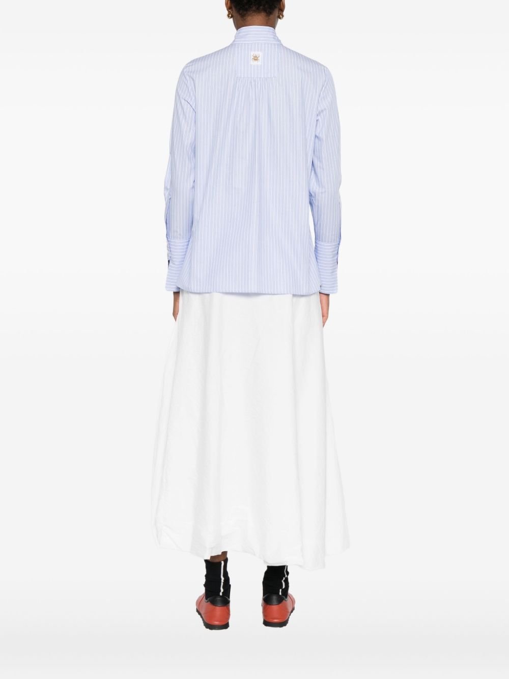 TRAME AUREE Tie Neck Long Sleeve Shirt for Women