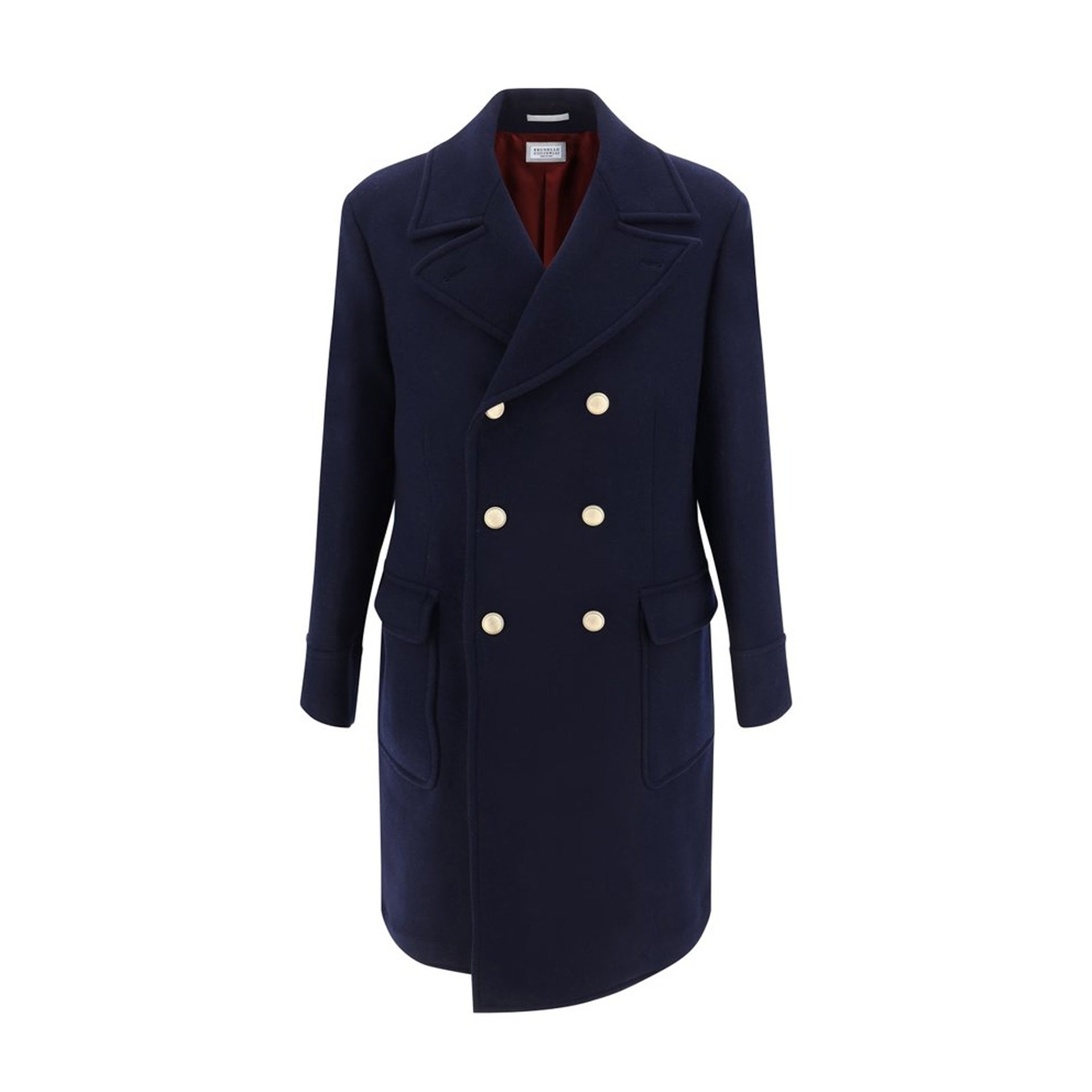 BRUNELLO CUCINELLI Sophisticated Martingale Double-Breast Jacket for Men