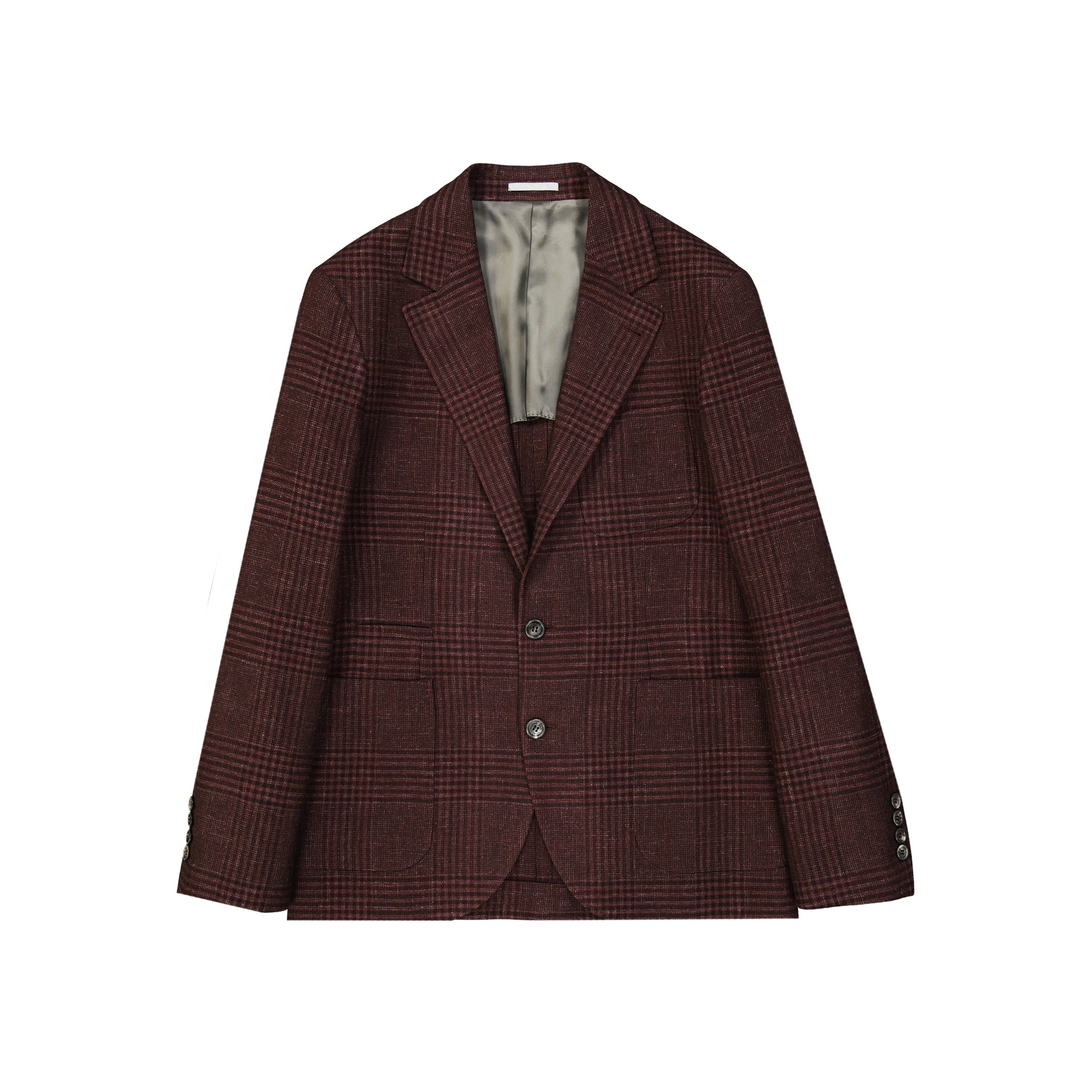 BRUNELLO CUCINELLI Tartan Wool Jacket for Men - Perfect for Fall & Winter