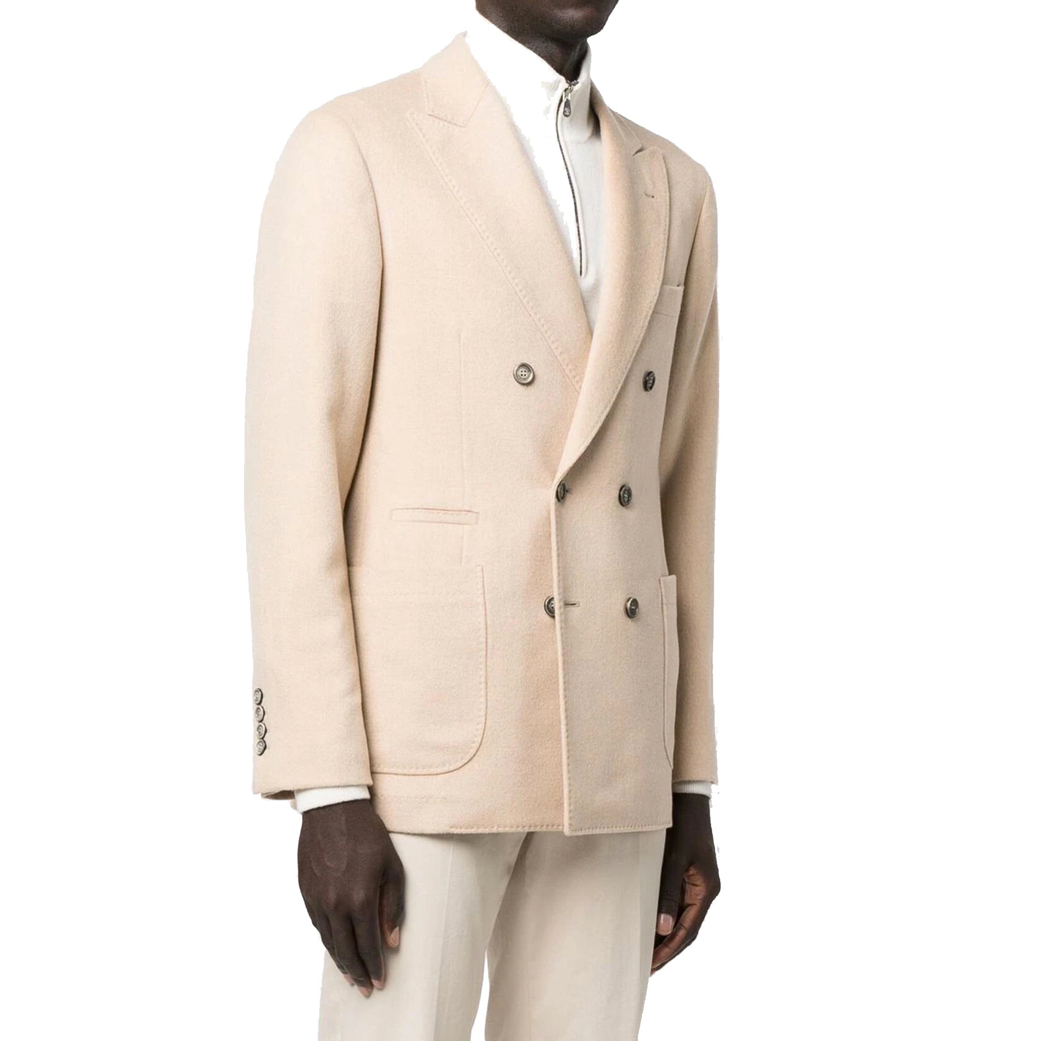 BRUNELLO CUCINELLI Men's Double-Breasted Wool Jacket