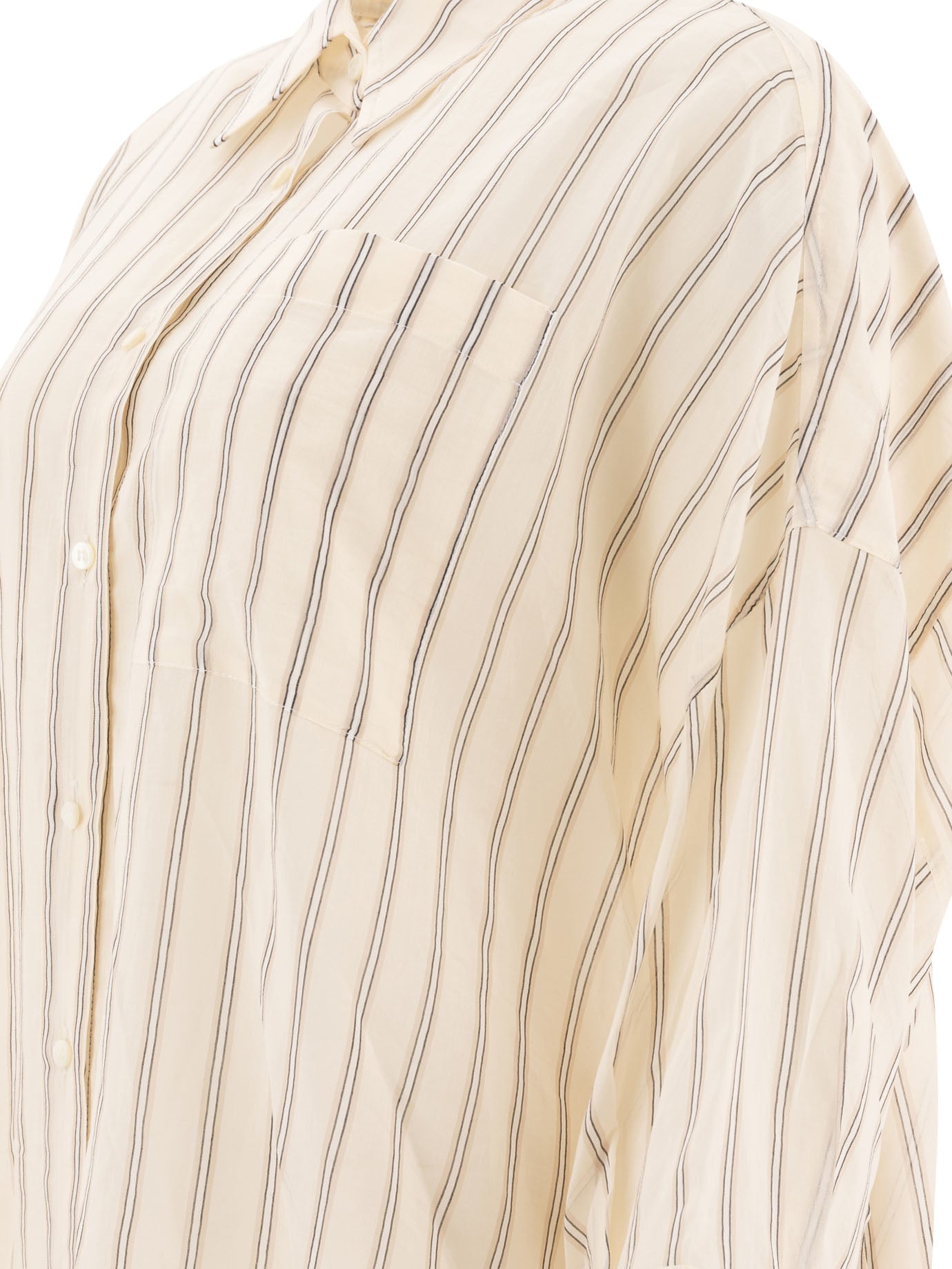 BRUNELLO CUCINELLI Elegant Women's Shirt with Unique Chain Detail