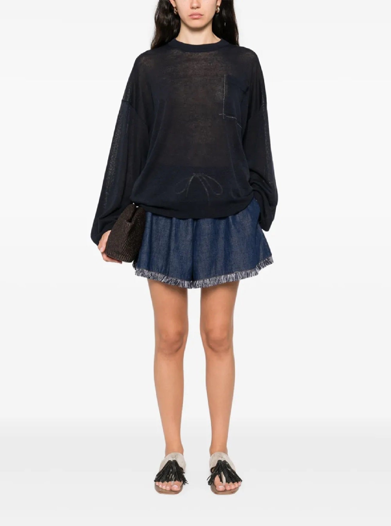 BRUNELLO CUCINELLI Women's Luxurious Knit Girocollo Sweater - Medium