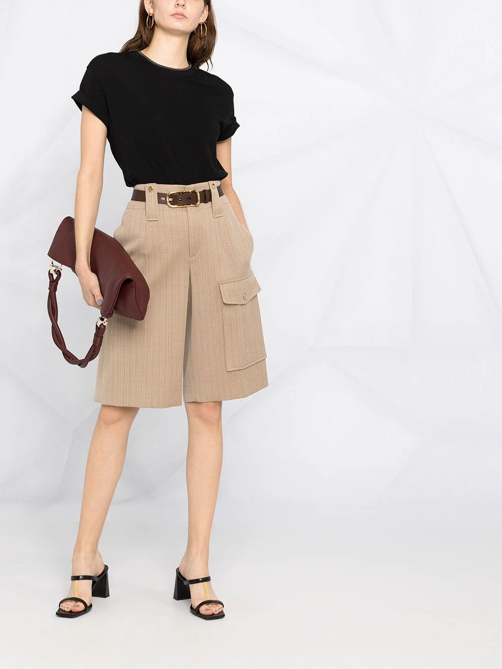 BRUNELLO CUCINELLI Chic Round Neck Short Sleeve T-Shirt - Mini