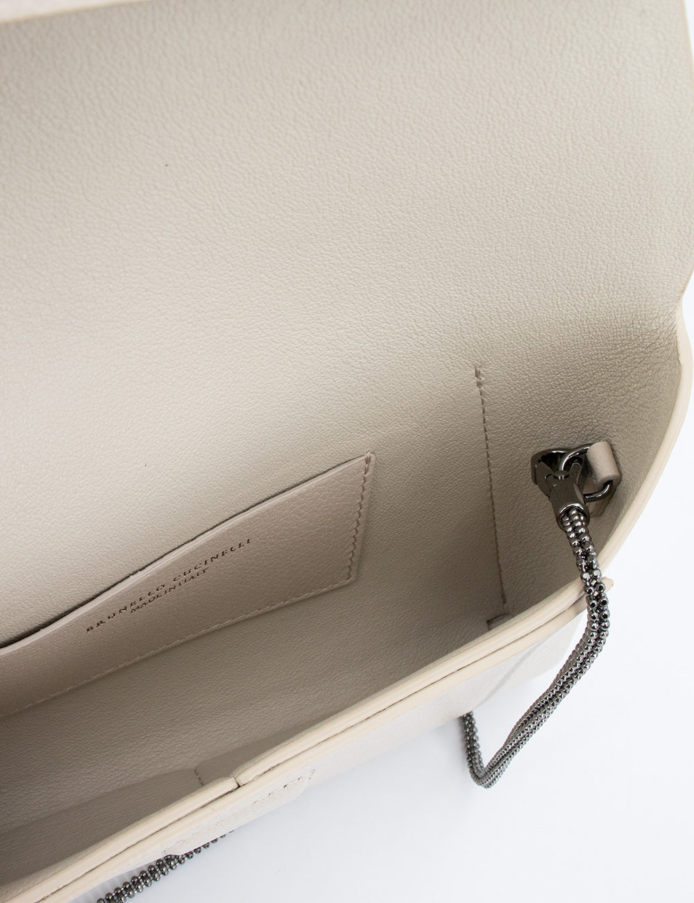 BRUNELLO CUCINELLI Elegant Mini Leather Handbag - 21x14.5x2 cm