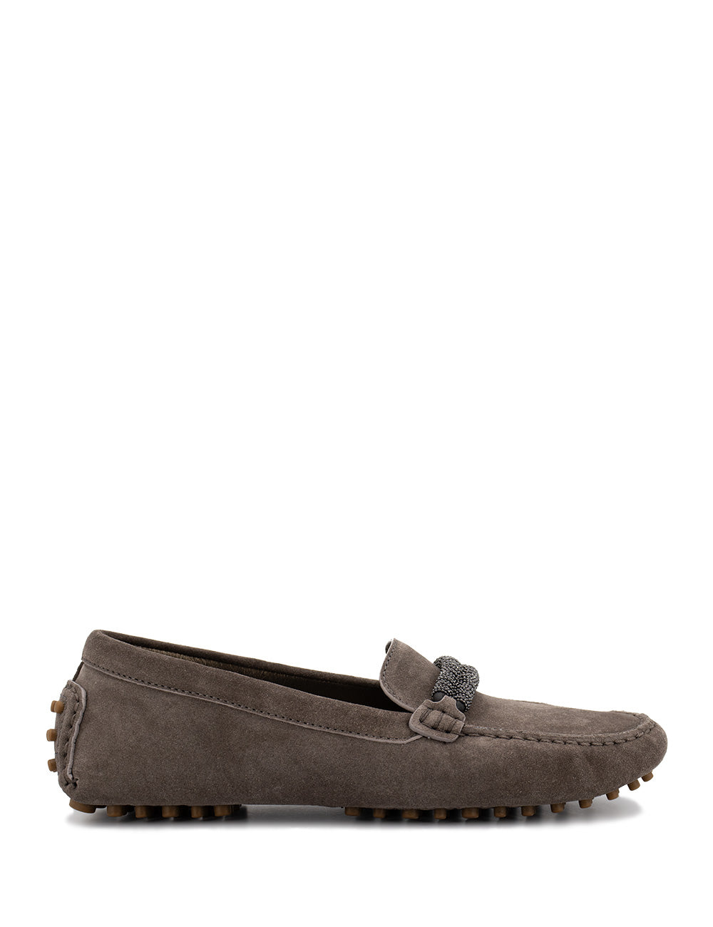 BRUNELLO CUCINELLI Luxury Suede Moccasins for Women - Spring Summer