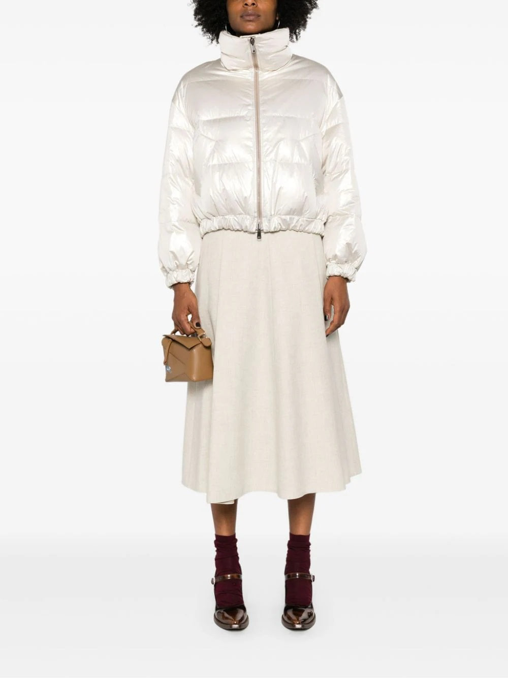 BRUNELLO CUCINELLI Women's Reversible Down Jacket - Medium