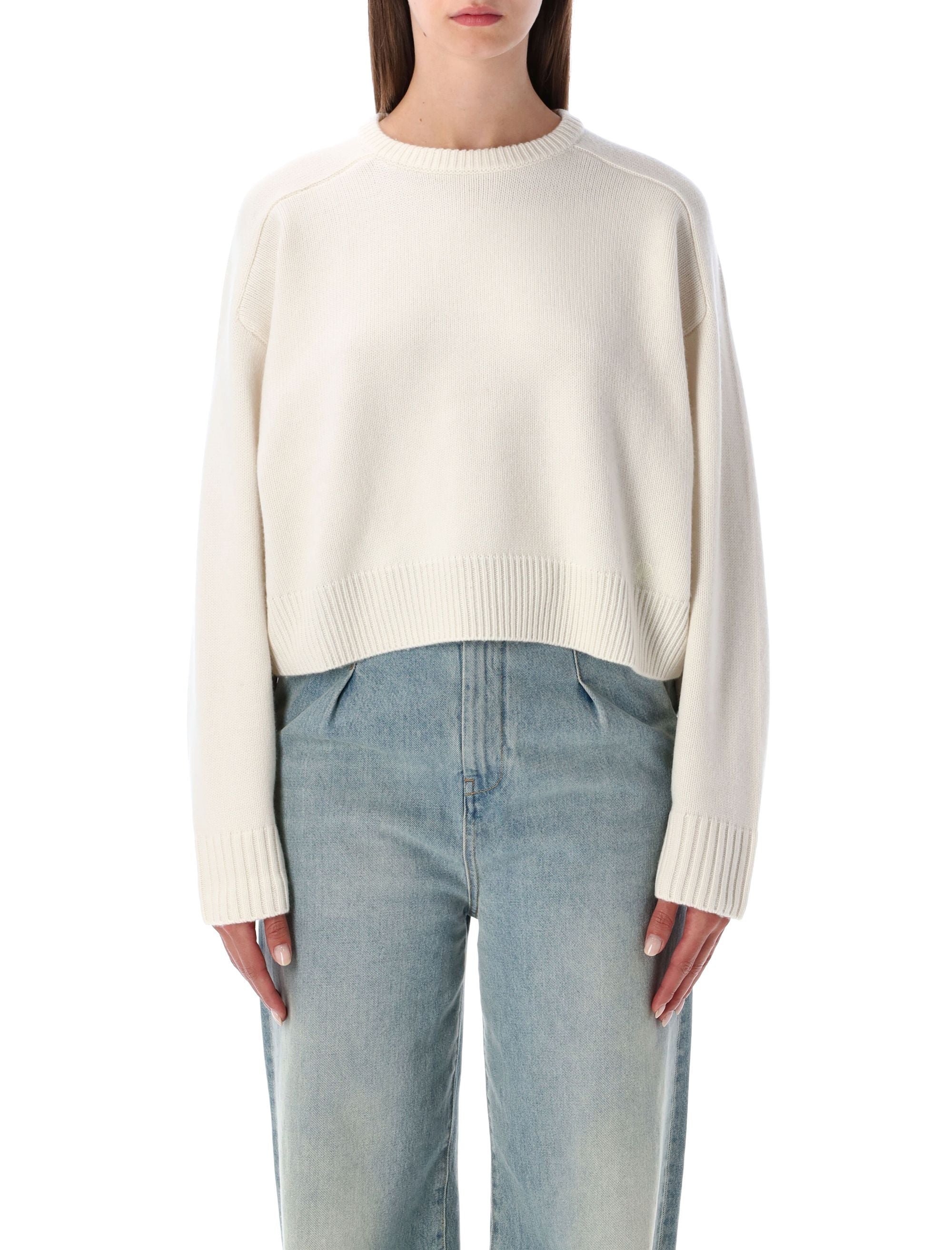 LOULOU Cropped Wool and Cashmere Sweater