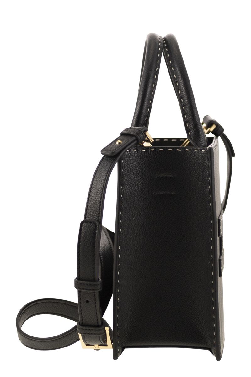 ELISABETTA FRANCHI Mini Contrast Stitch Tote Handbag