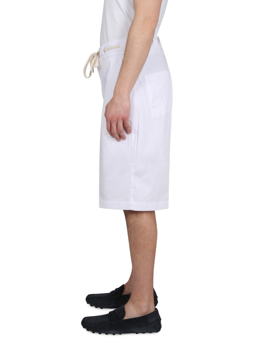 DRÔLE DE MONSIEUR Cotton Blend Mini Bermuda Shorts