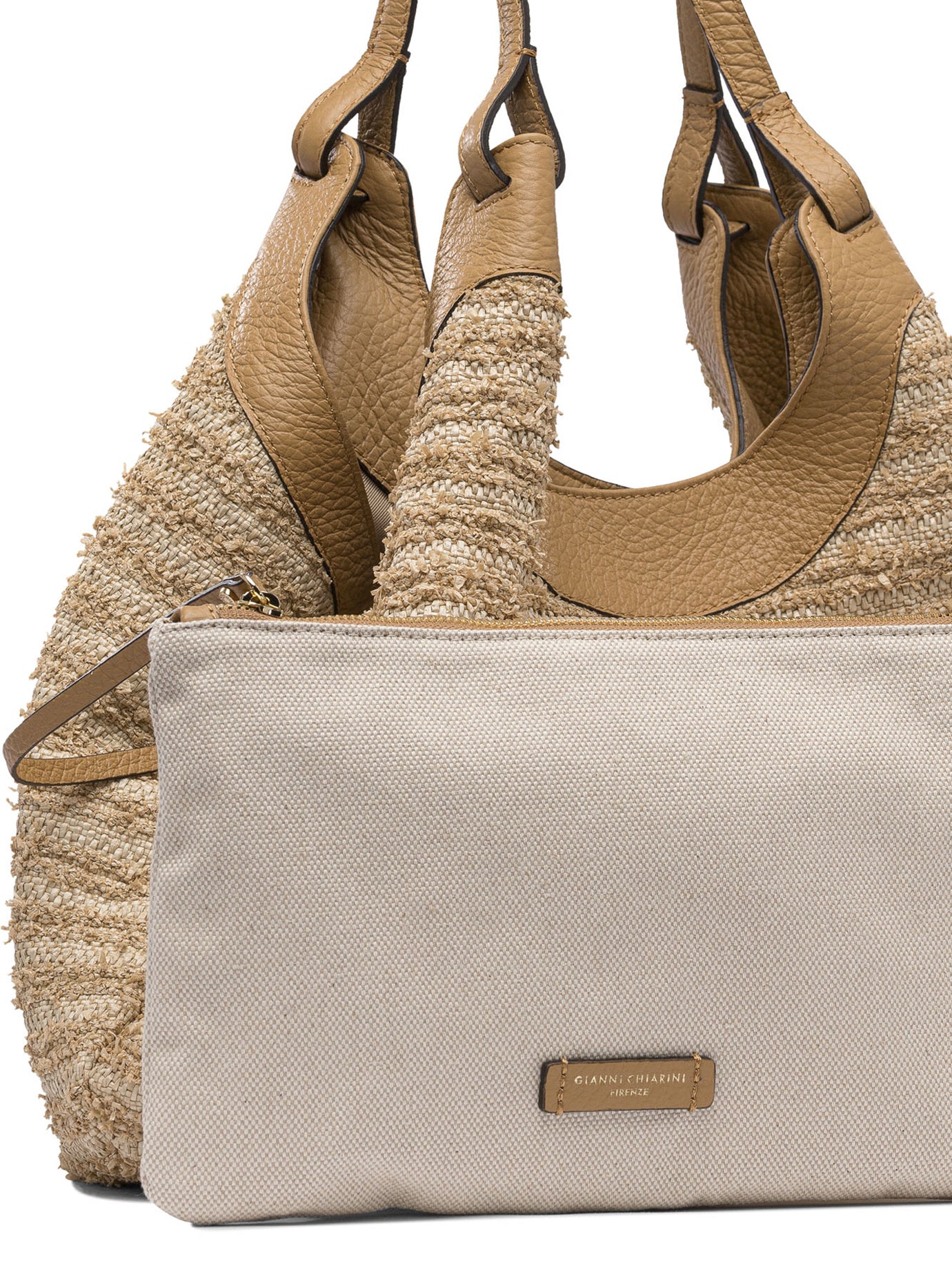 GIANNI CHIARINI Raffia Bucket Handbag for Women