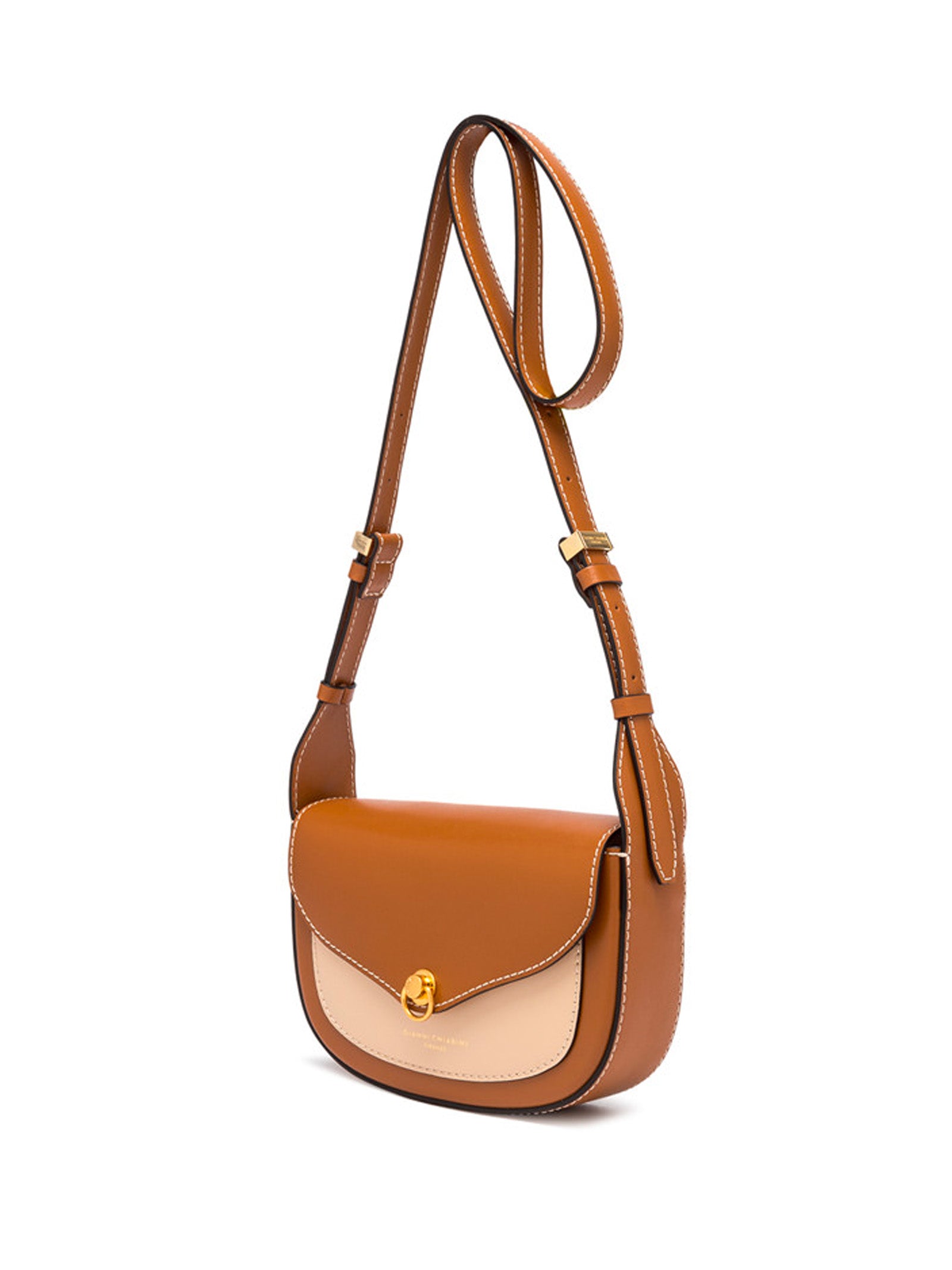 GIANNI CHIARINI Leather Shoulder Handbag with Flap - Elegant Design