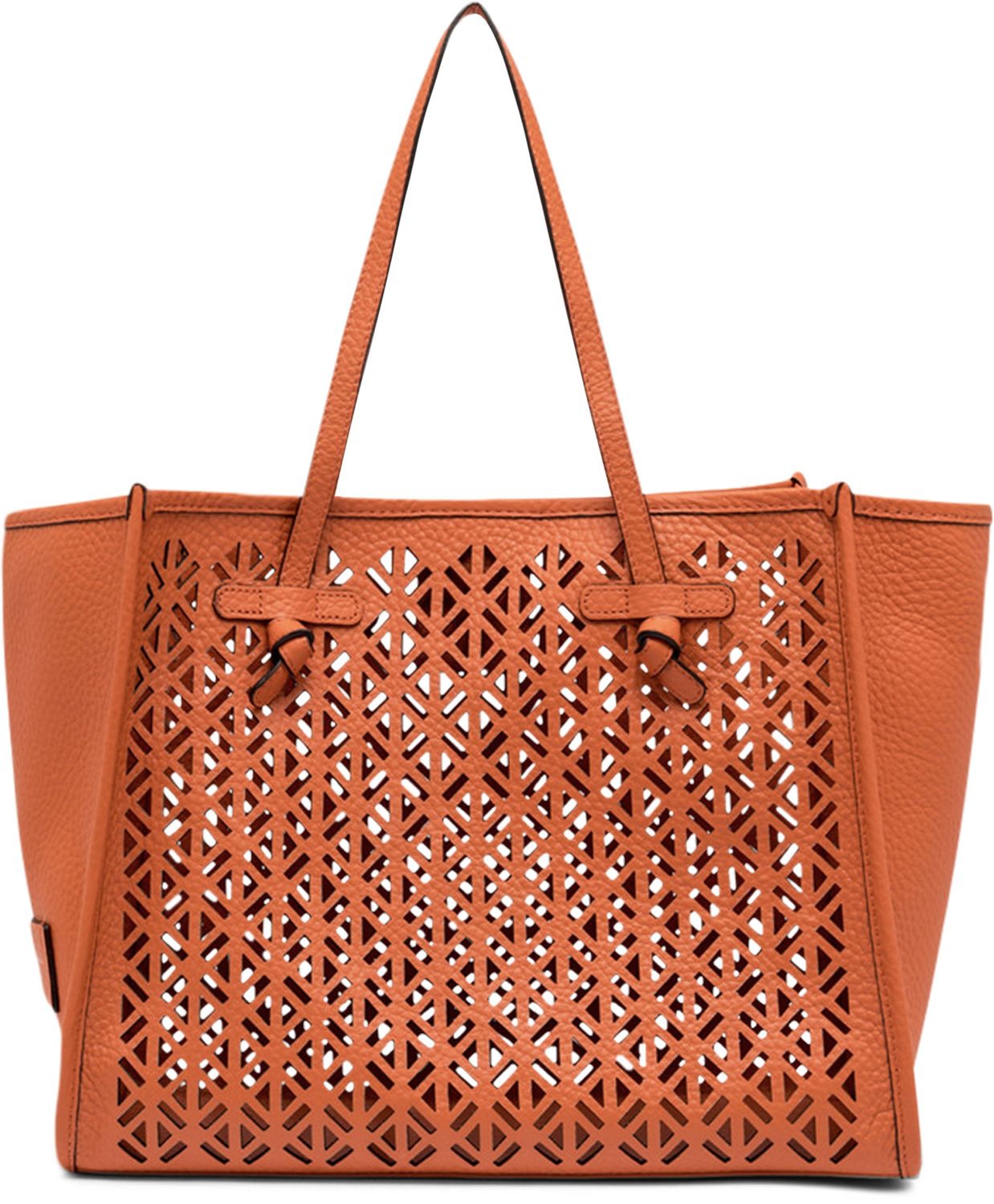 GIANNI CHIARINI Smooth Leather Tote Handbag - 38cm x 31cm x 16cm