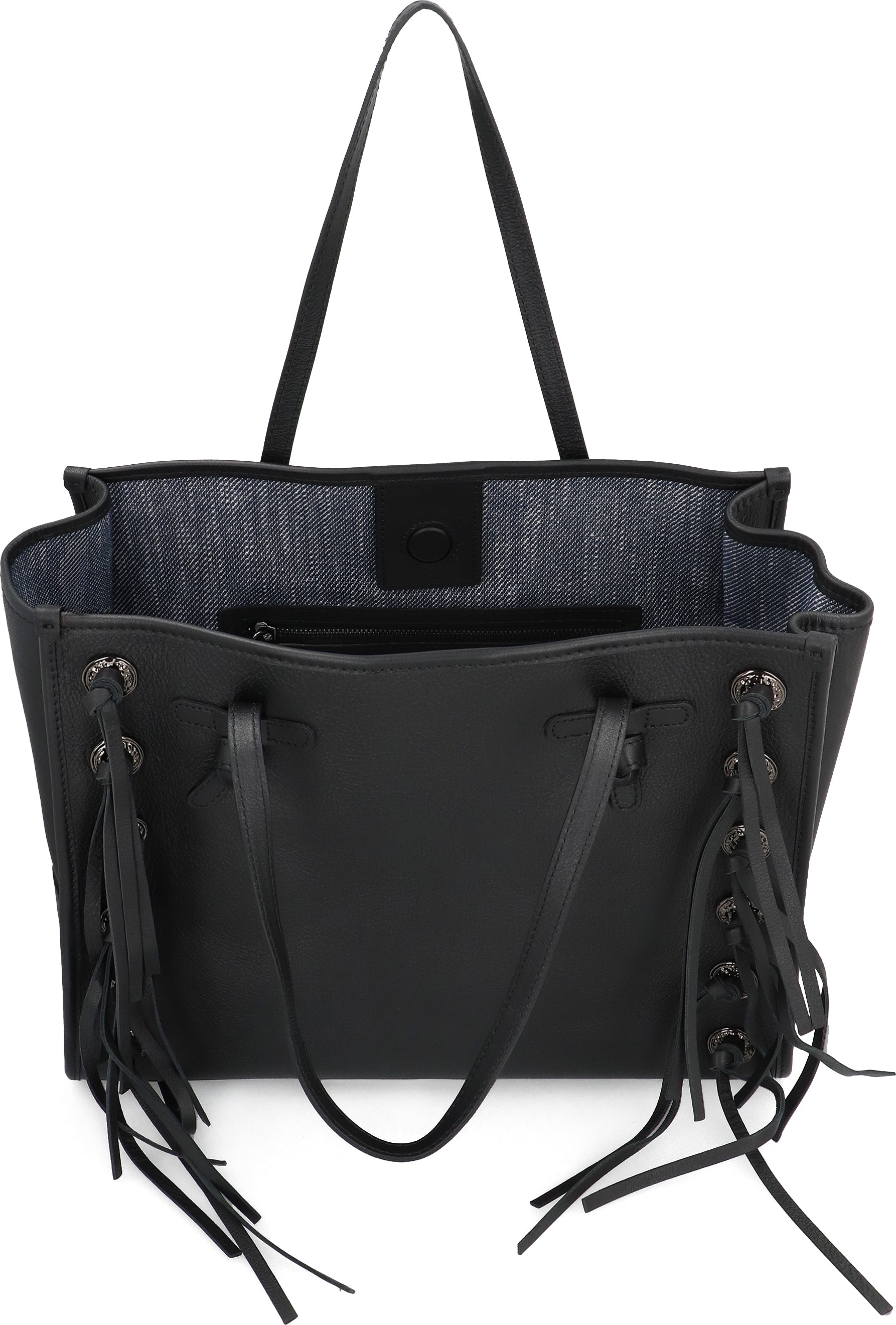 GIANNI CHIARINI Mini Leather Handbag with Fringes